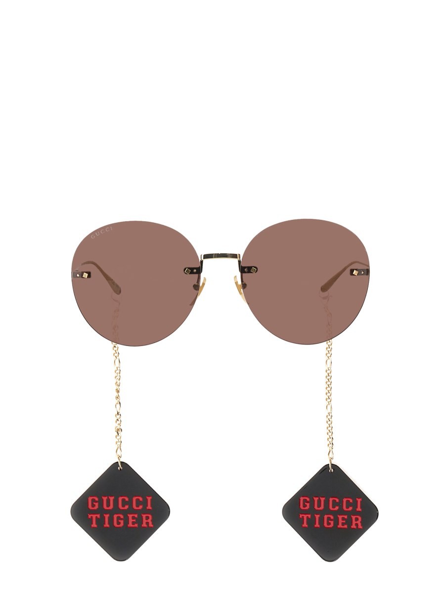 Gucci TIGER GLASSES WITH PENDANT