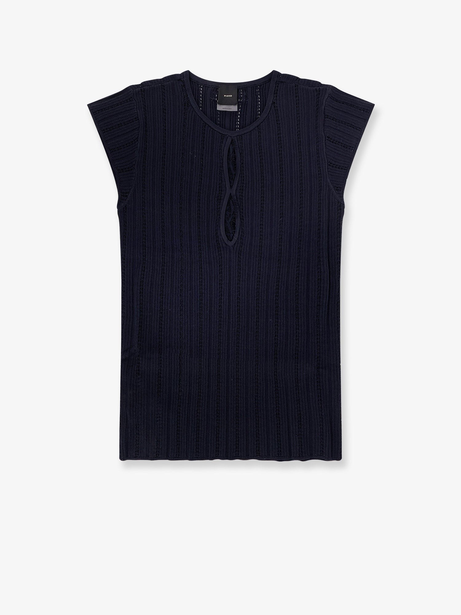 Pinko Tofane ribbed viscose blend sweater