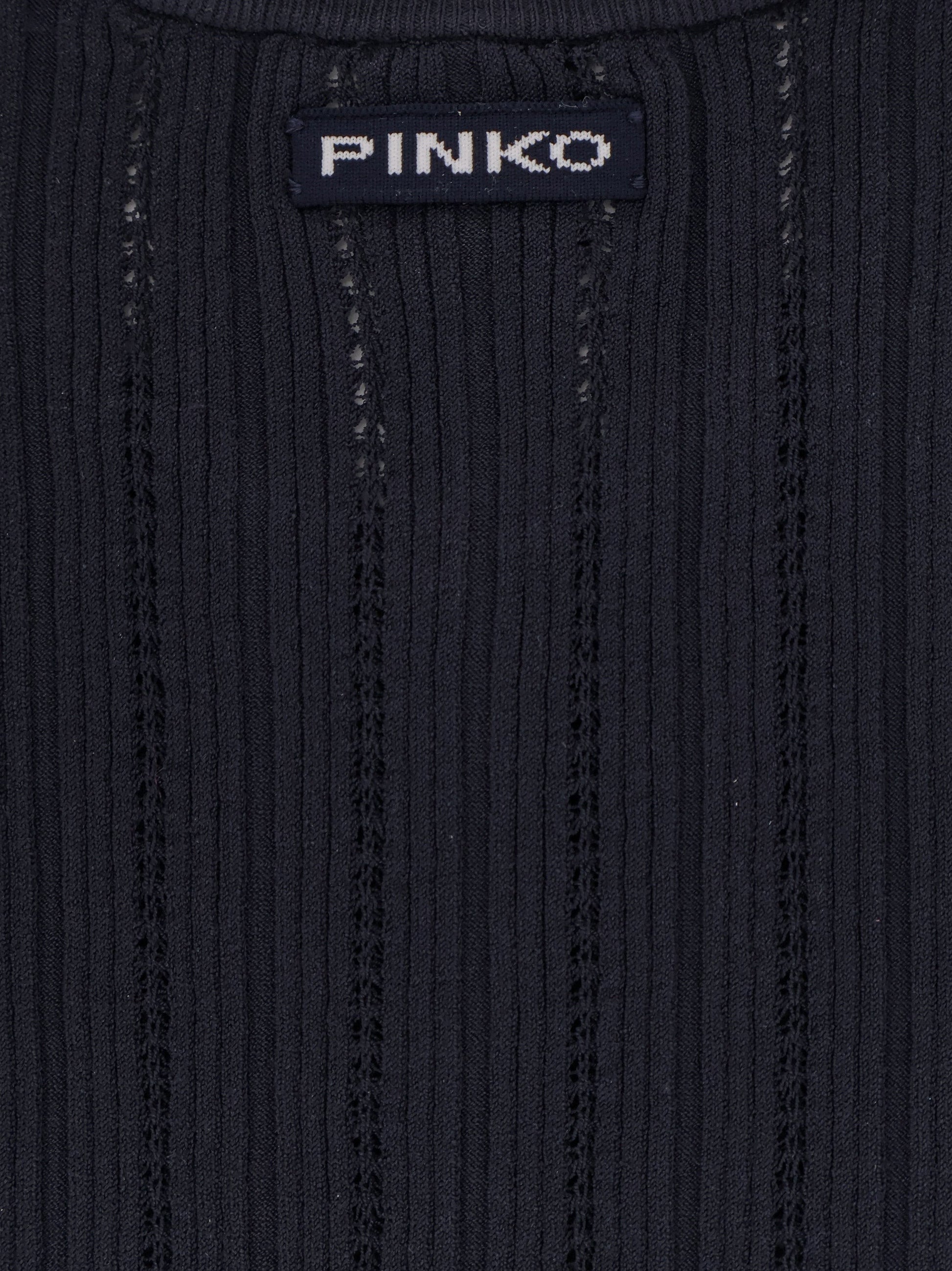 Pinko Tofane ribbed viscose blend sweater