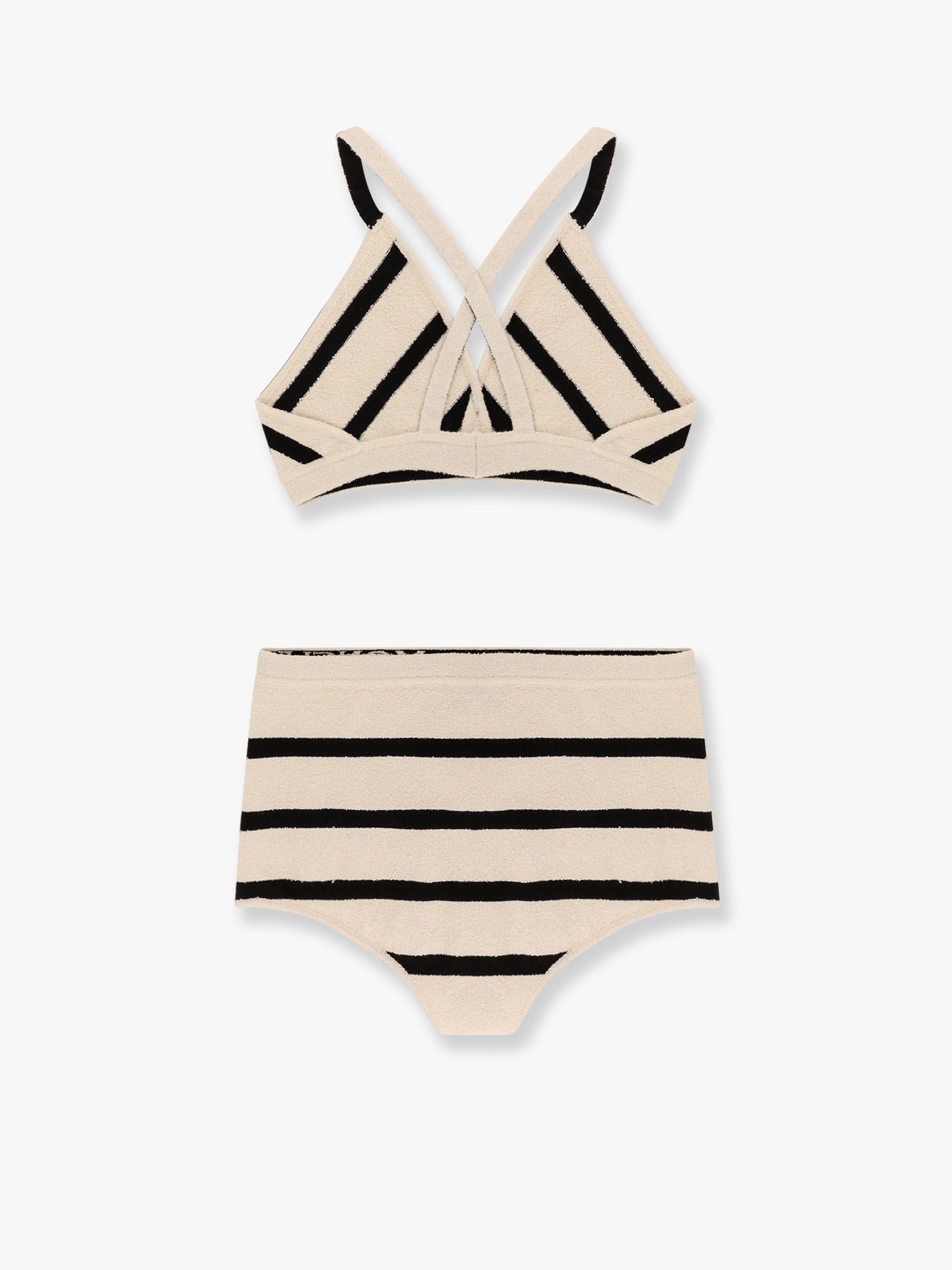 Moncler Top and culotte striped  cotton blend set