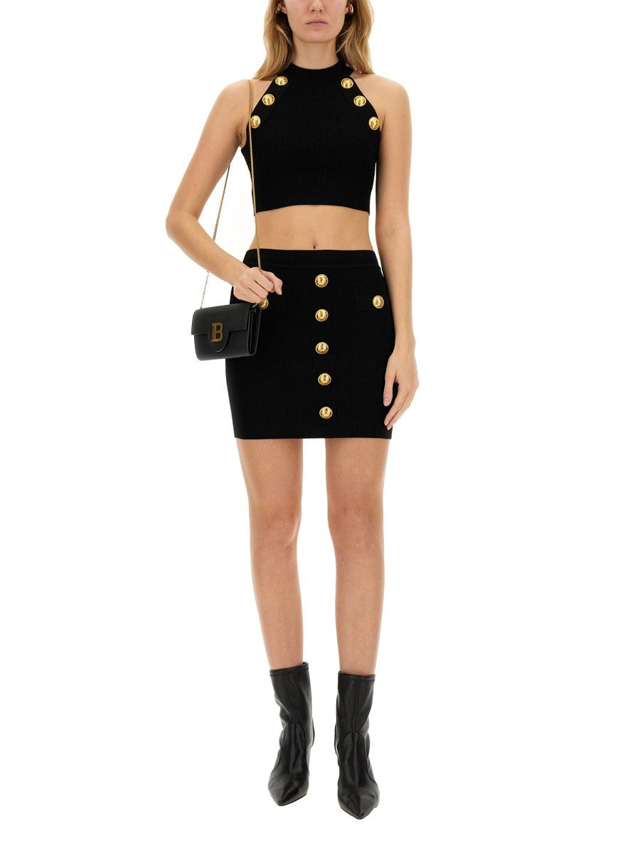 Balmain TOP WITH BUTTONS