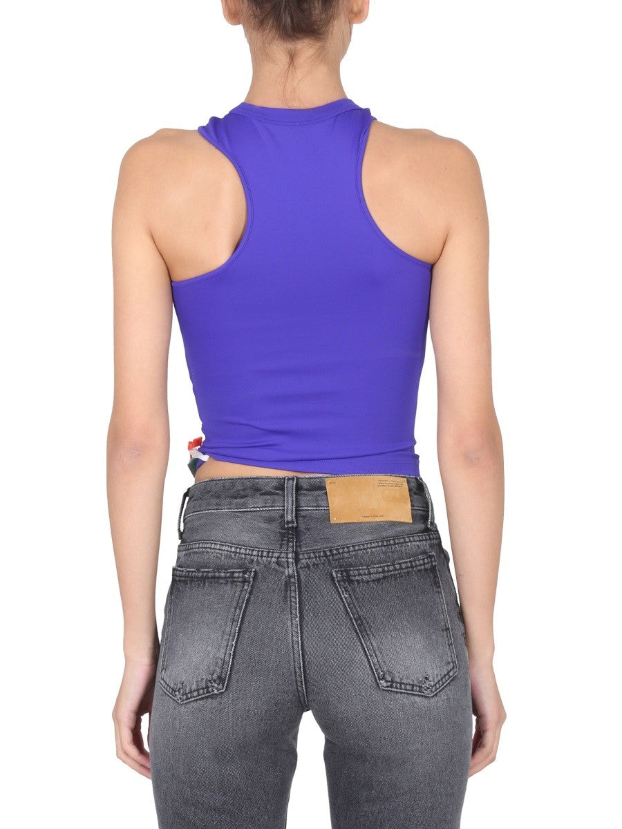 Off-White TOP S VYRAŽENÝM LOGEM