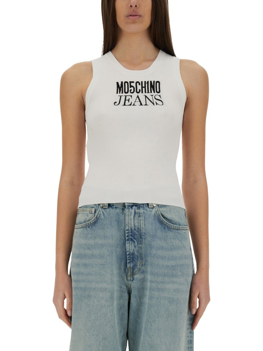 Moschino Jeans ロゴ入りトップス