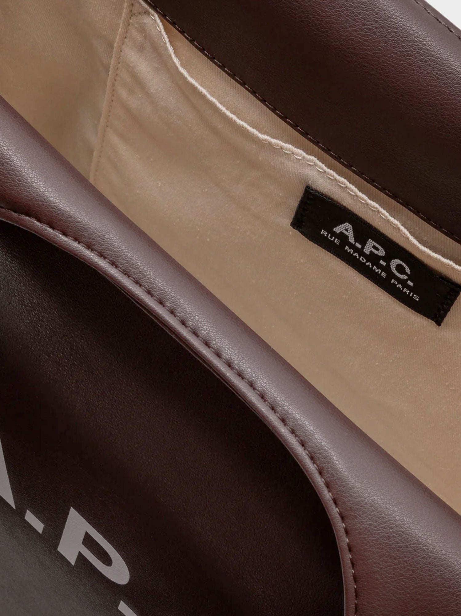 A.P.C. Tote Ninon Small leather shopping bag
