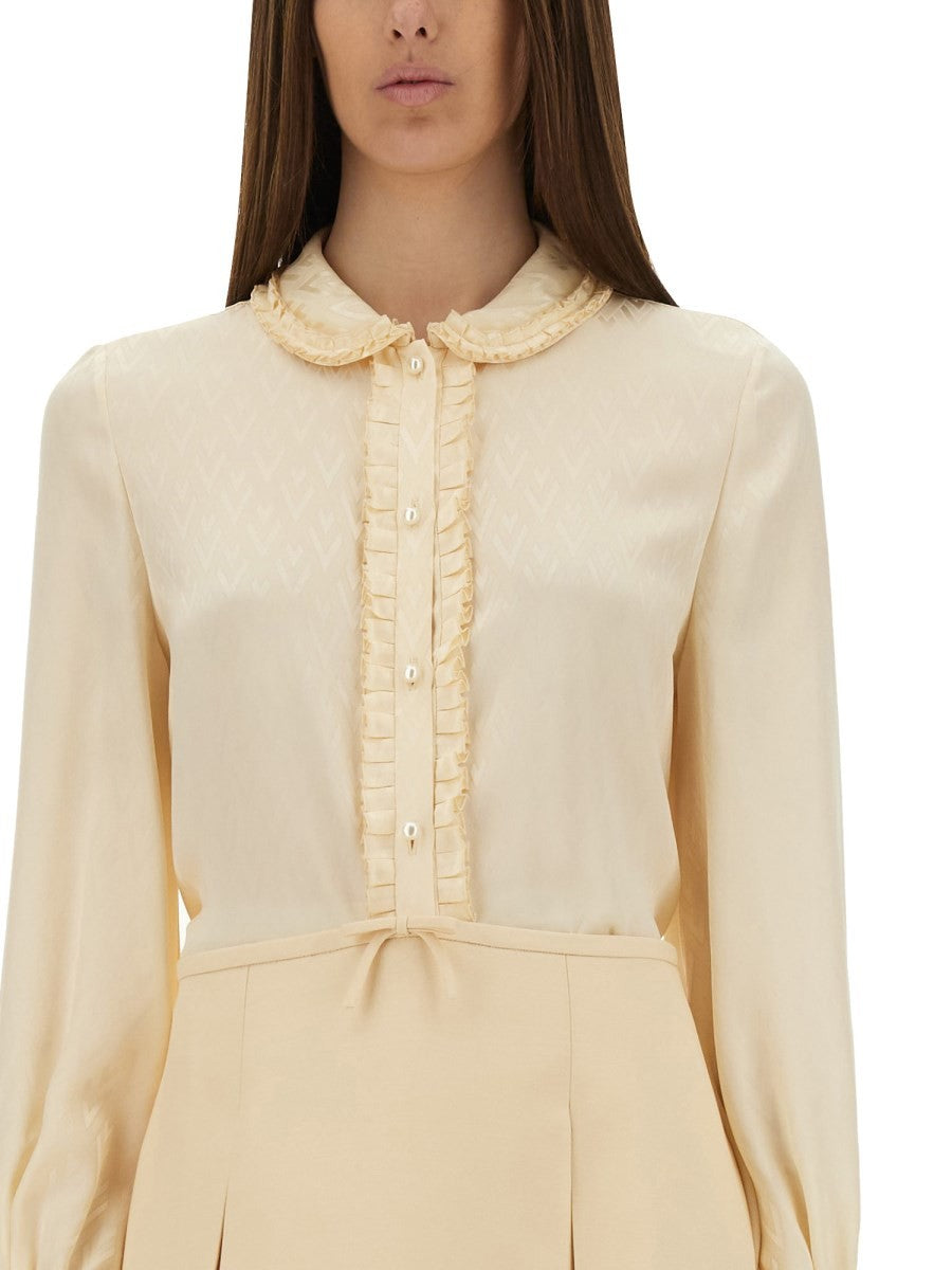 Valentino „TOUTE LA V“ SEIDEN-JACQUARD-HEMD