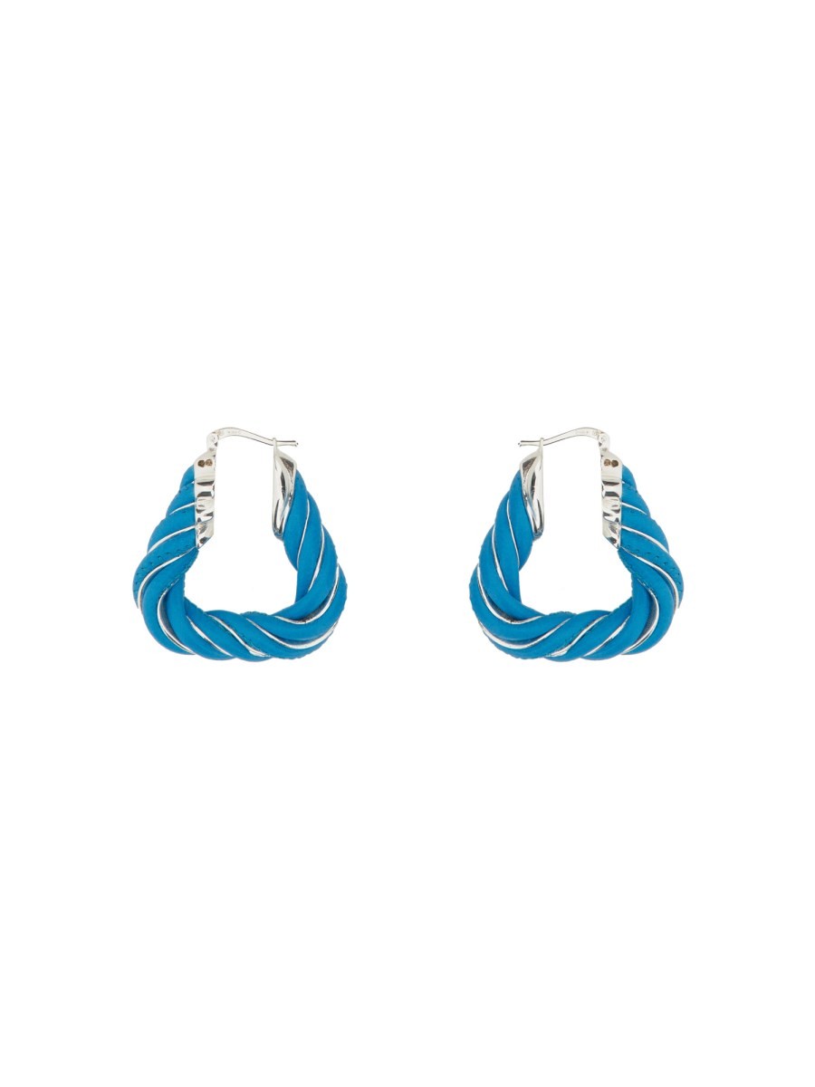 Bottega Veneta TRIANGULAR TWIST HOOP OHRRINGE