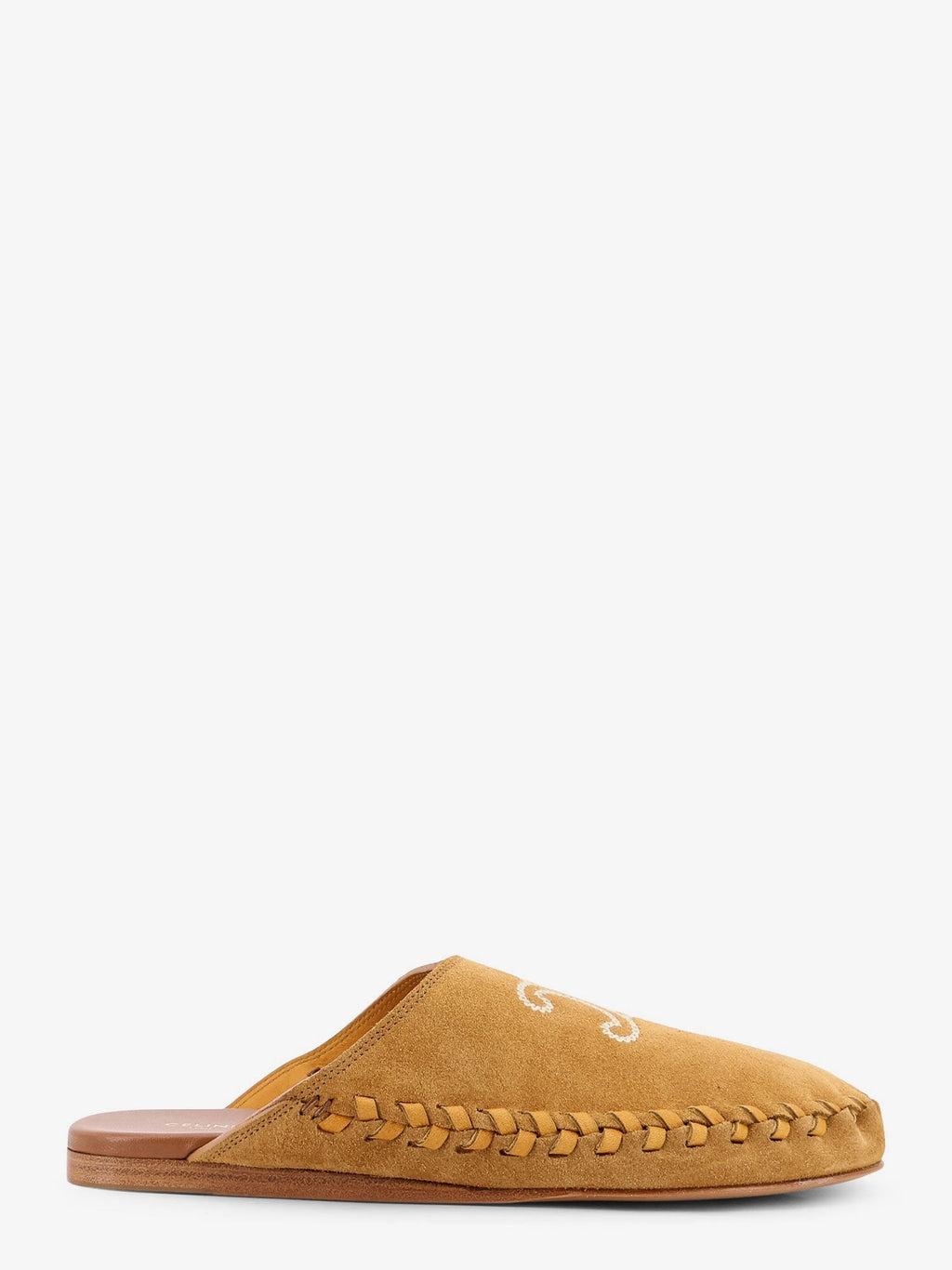 Celine Triomphe Mule 05 semišové a kožené sandály