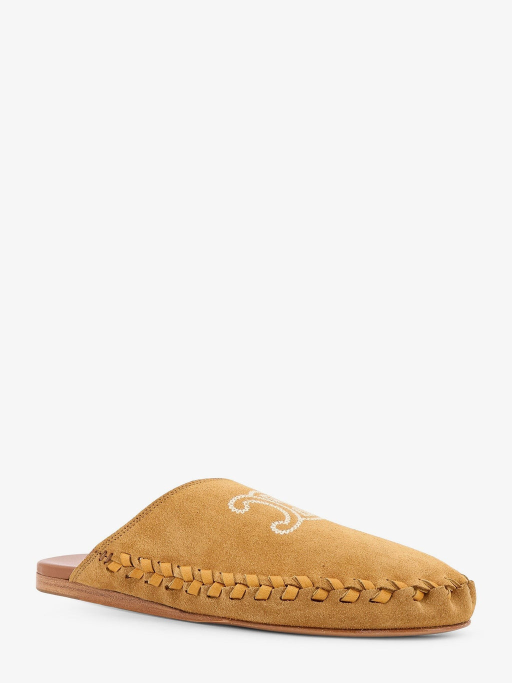 Celine Triomphe Mule 05 semišové a kožené sandály