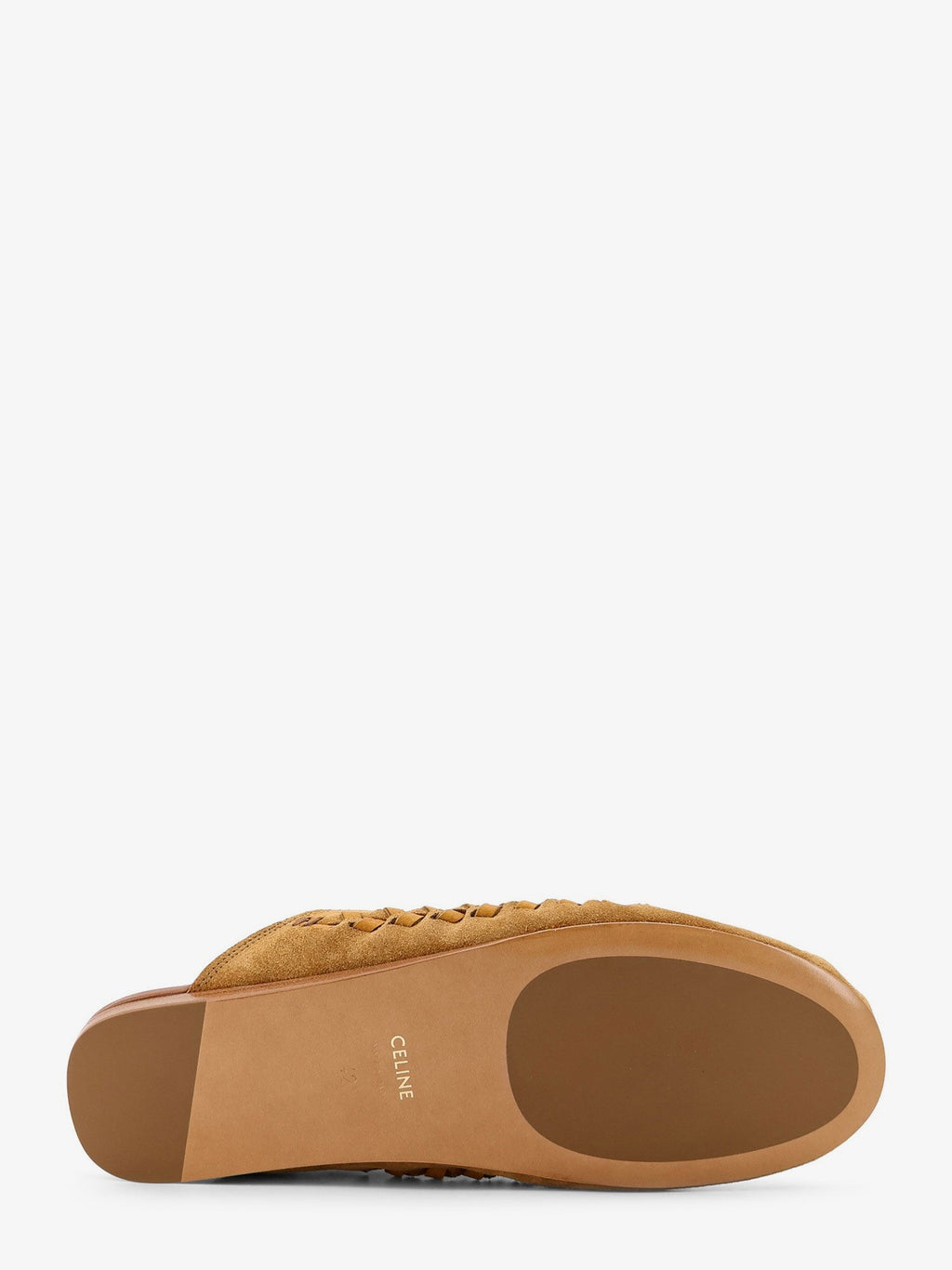 Celine Triomphe Mule 05 semišové a kožené sandály