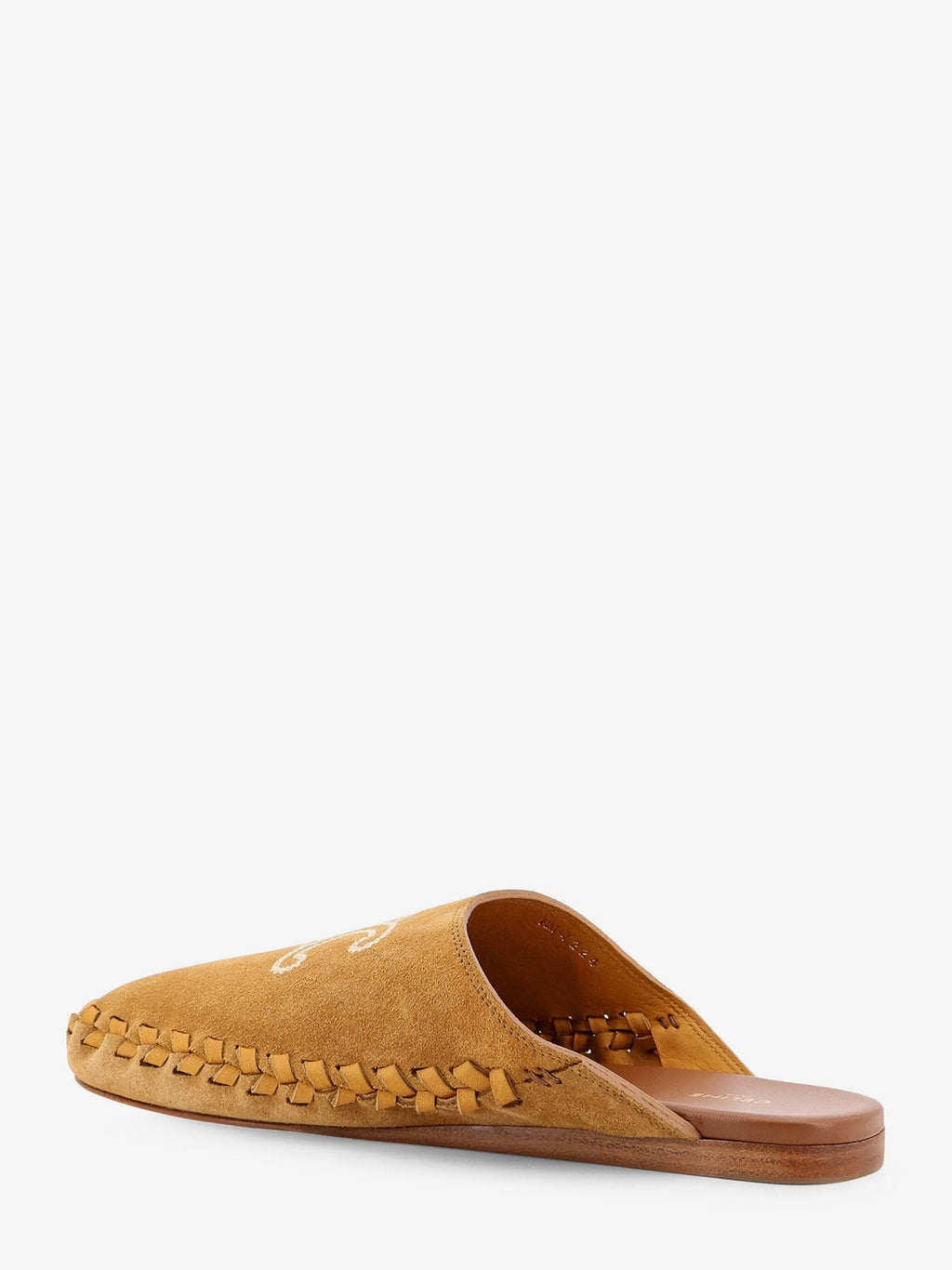 Celine Triomphe Mule 05 semišové a kožené sandály