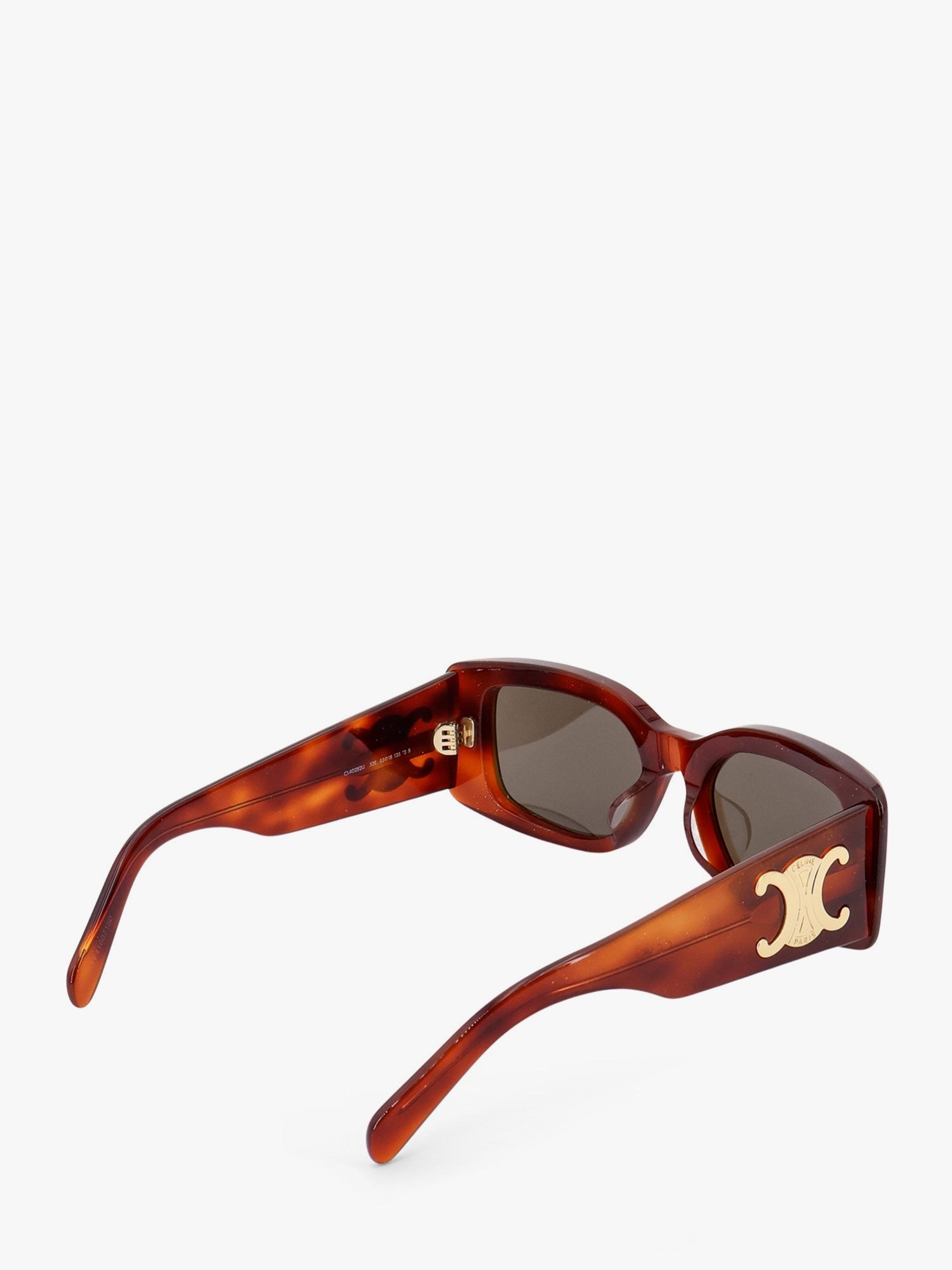 Celine Triomphe XL 01 acetate sunglasses with leather glasses case