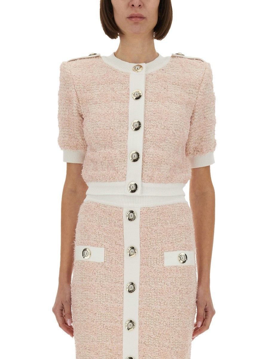 Balmain TVÍDOVÝ KARDIGAN