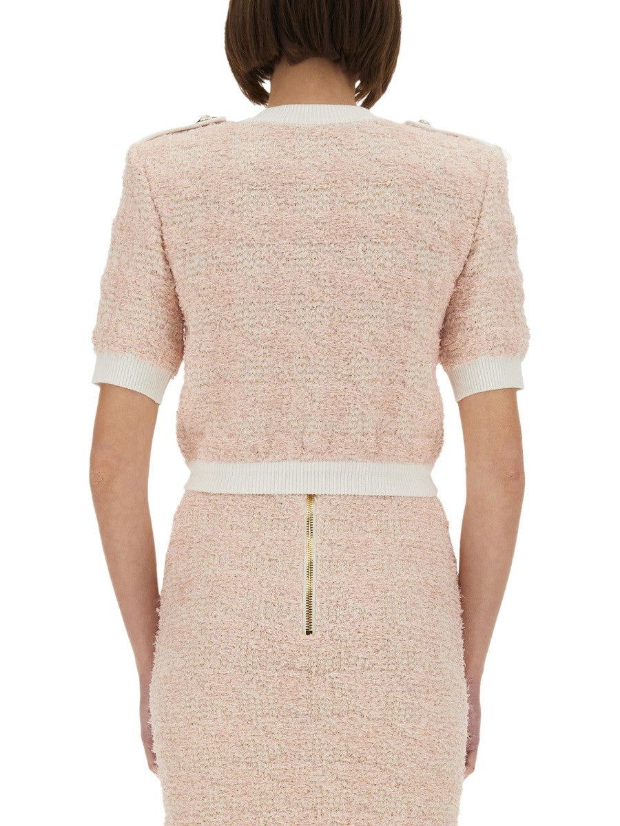 Balmain TVÍDOVÝ KARDIGAN