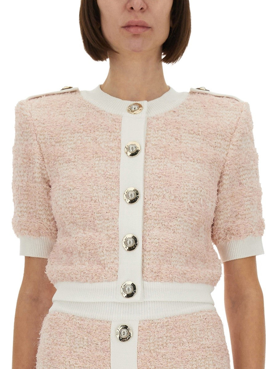 Balmain TVÍDOVÝ KARDIGAN