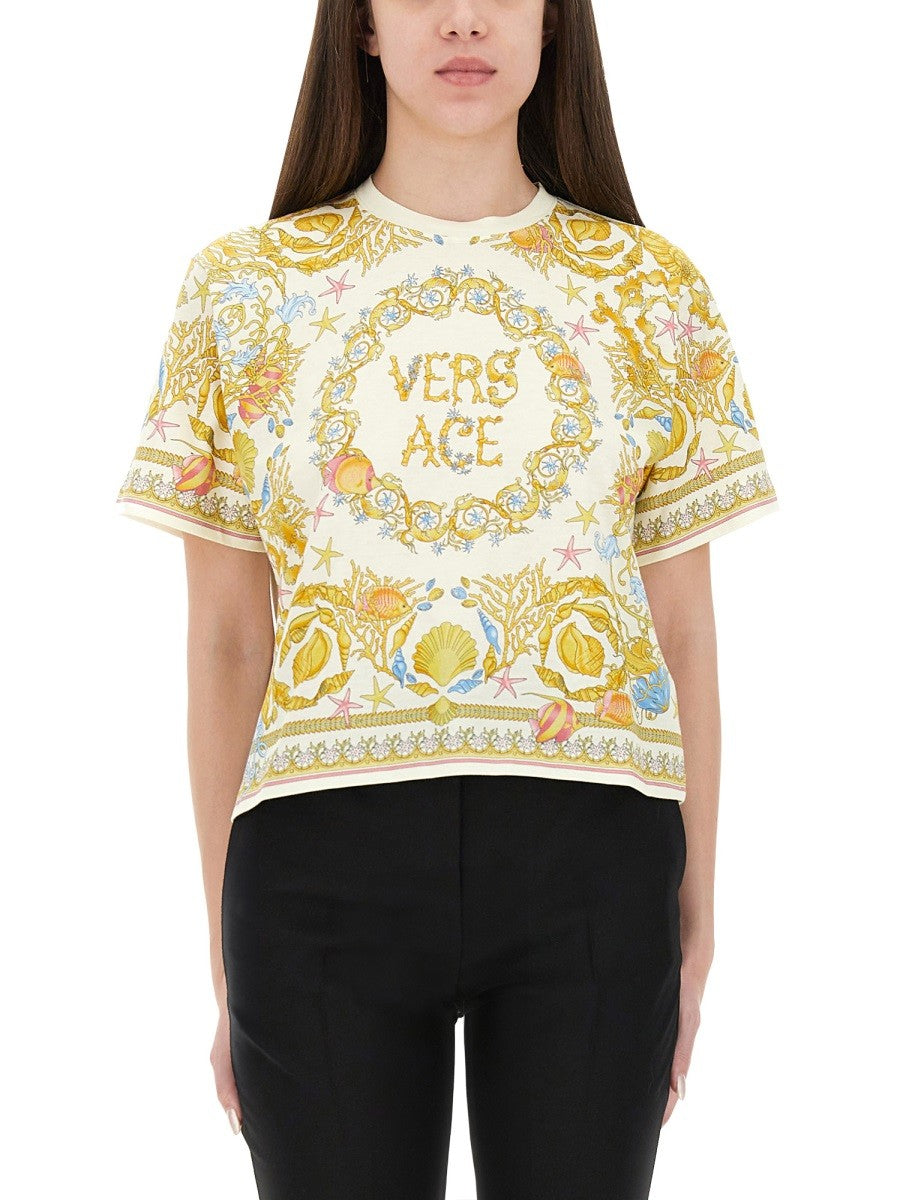 Versace "UNDERWATER BAROQUE" T-SHIRT