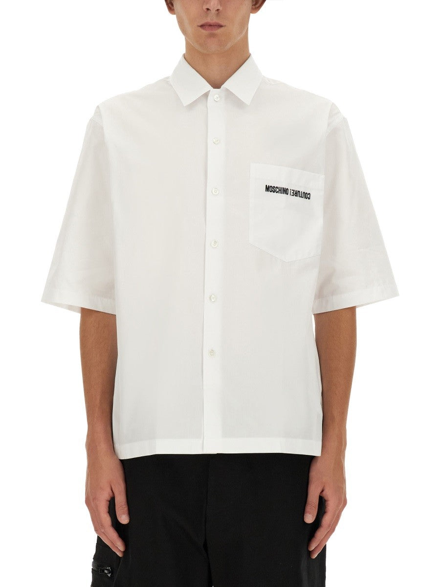 Moschino UPSIDEDOWN LOGO قميص