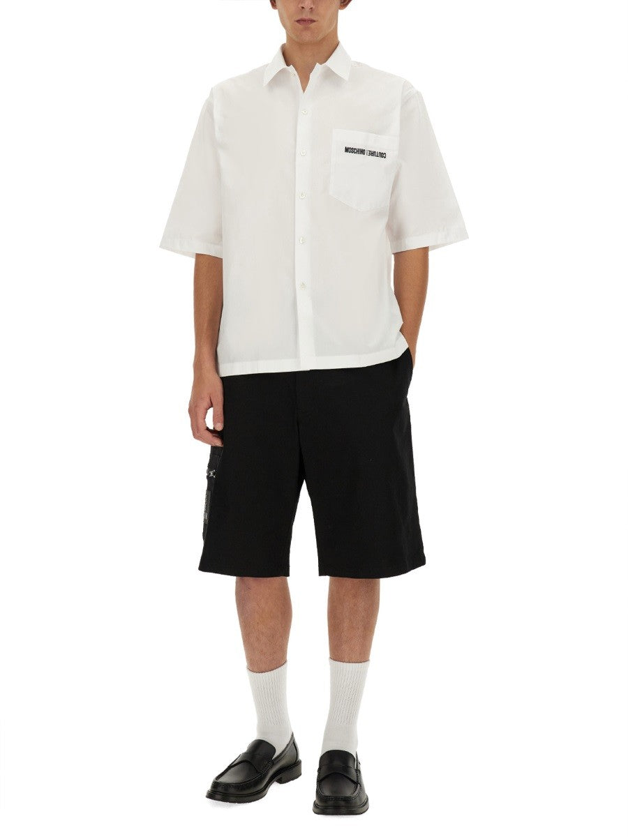 Moschino UPSIDEDOWN LOGO قميص