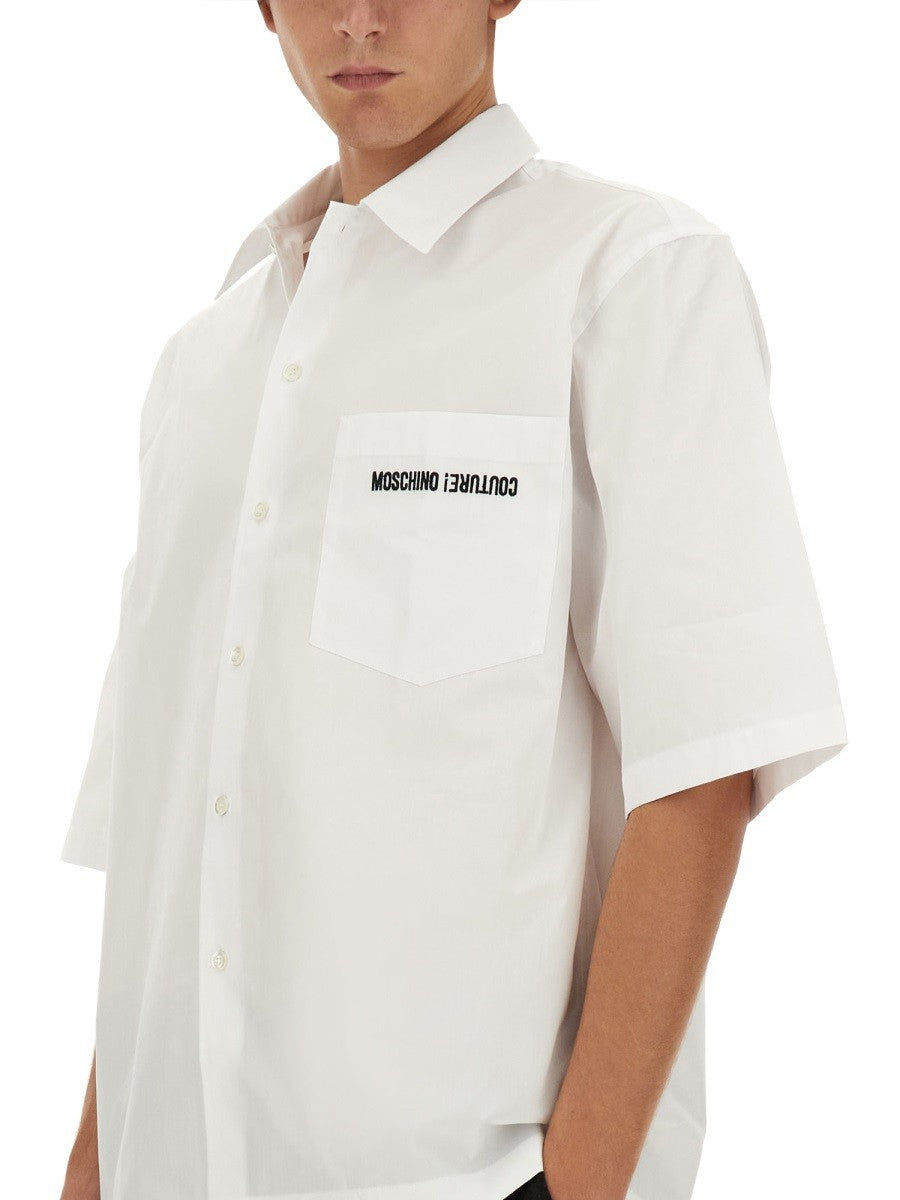 Moschino UPSIDEDOWN LOGO قميص