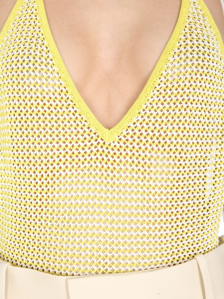 Bottega Veneta V-NECK BODYCON