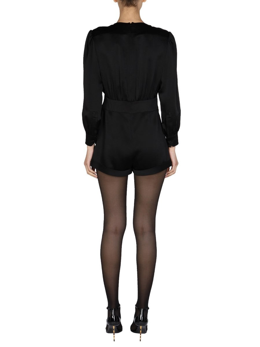 Saint Laurent V-NECK JUMPSUIT