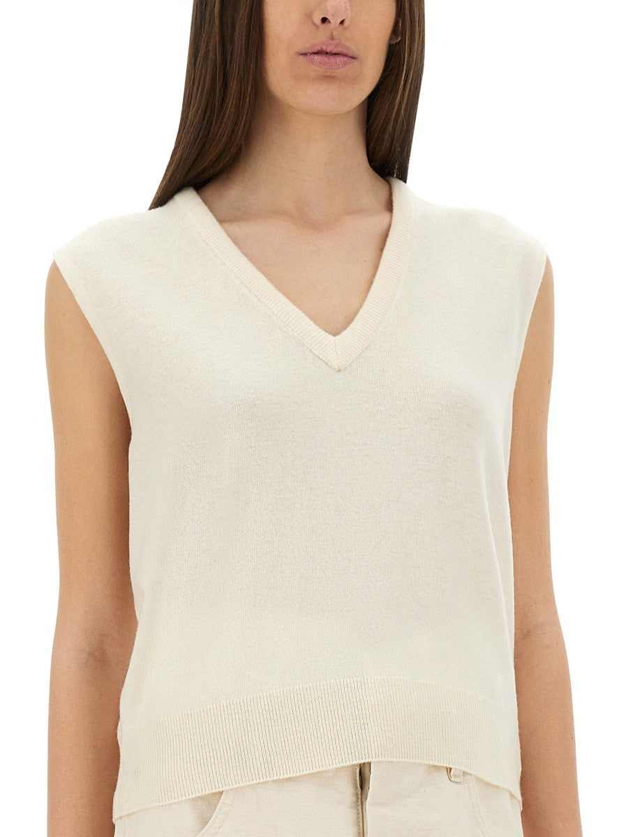 Maison Margiela V-NECK WOOL VEST