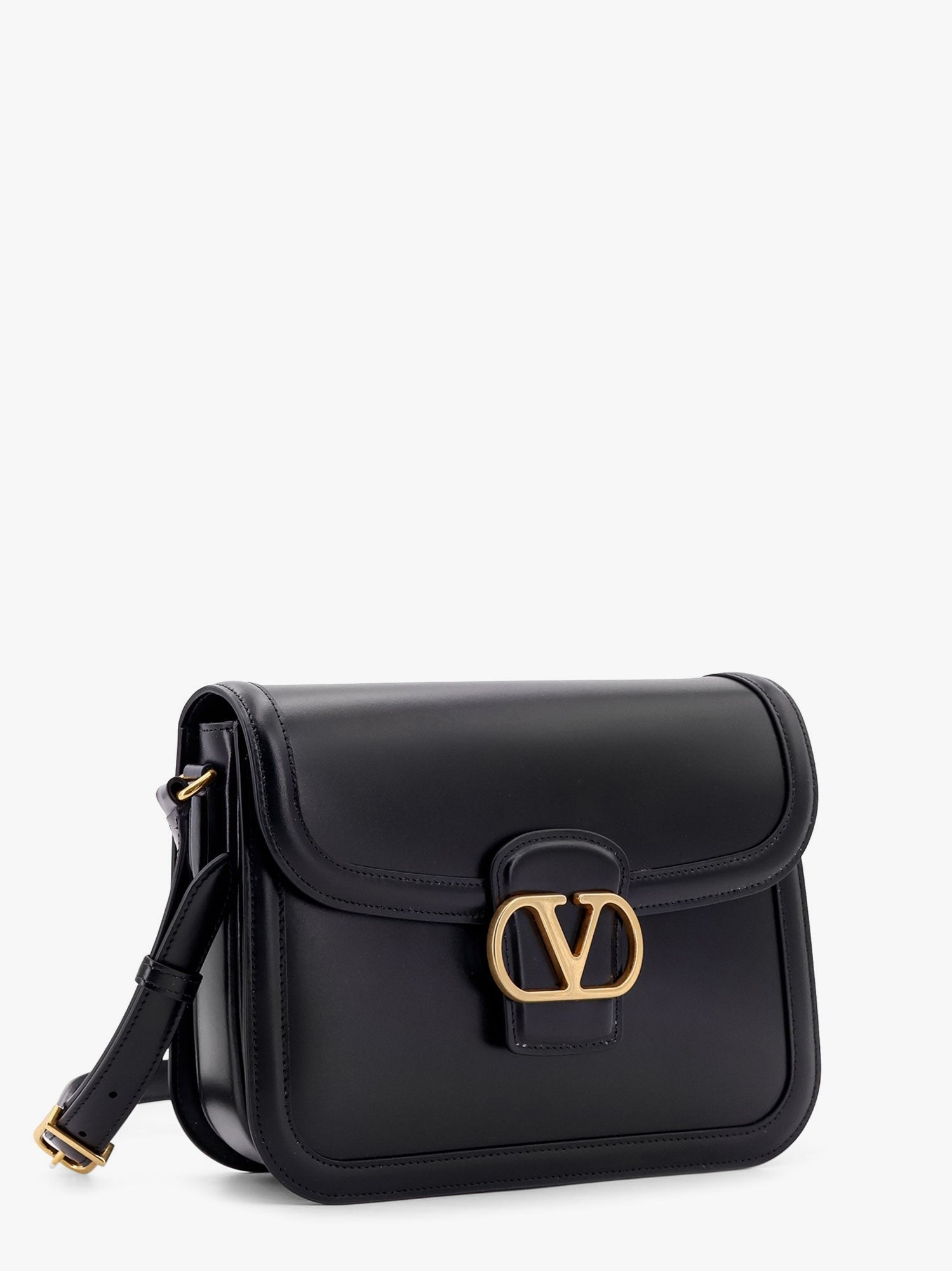 Valentino Garavani 9to5 leather shoulder bag with vlogo signature closure