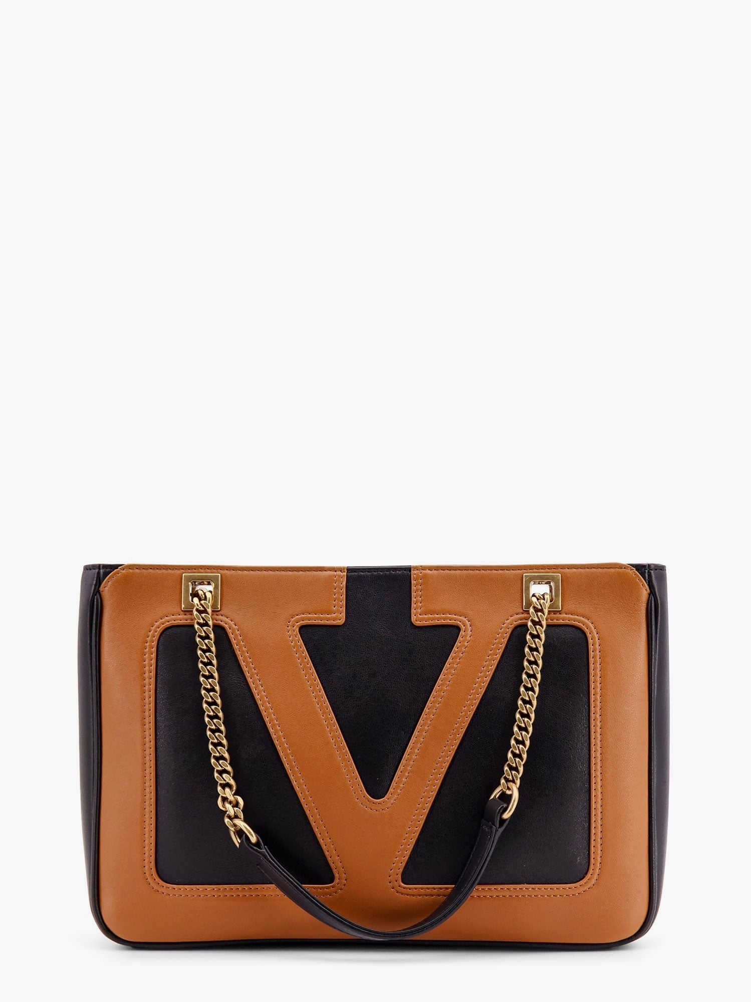 Valentino Garavani viva superstar sac à bandoulière en cuir avec maxi VLogo Signature sur le devant