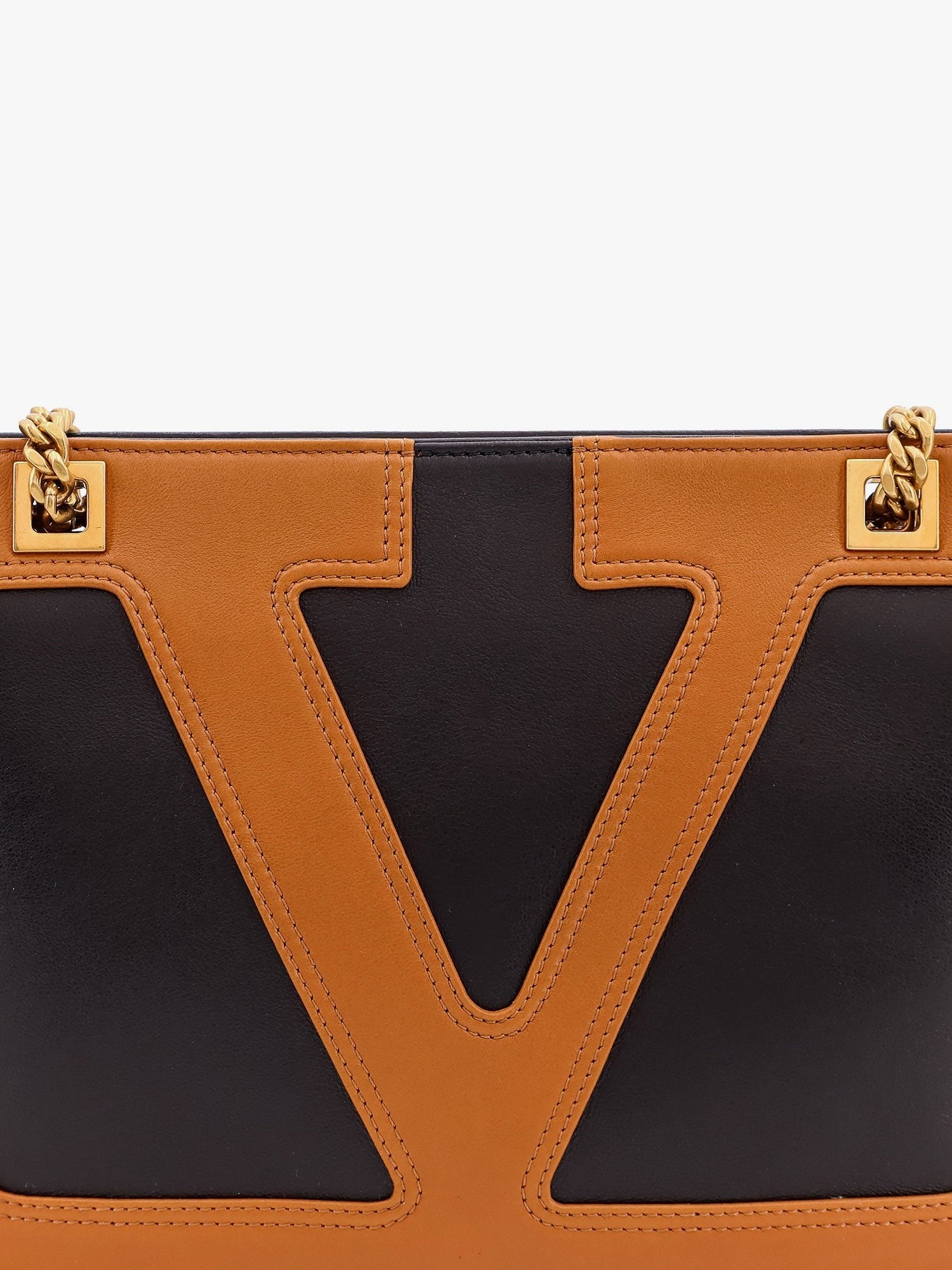 Valentino Garavani viva superstar sac à bandoulière en cuir avec maxi VLogo Signature sur le devant