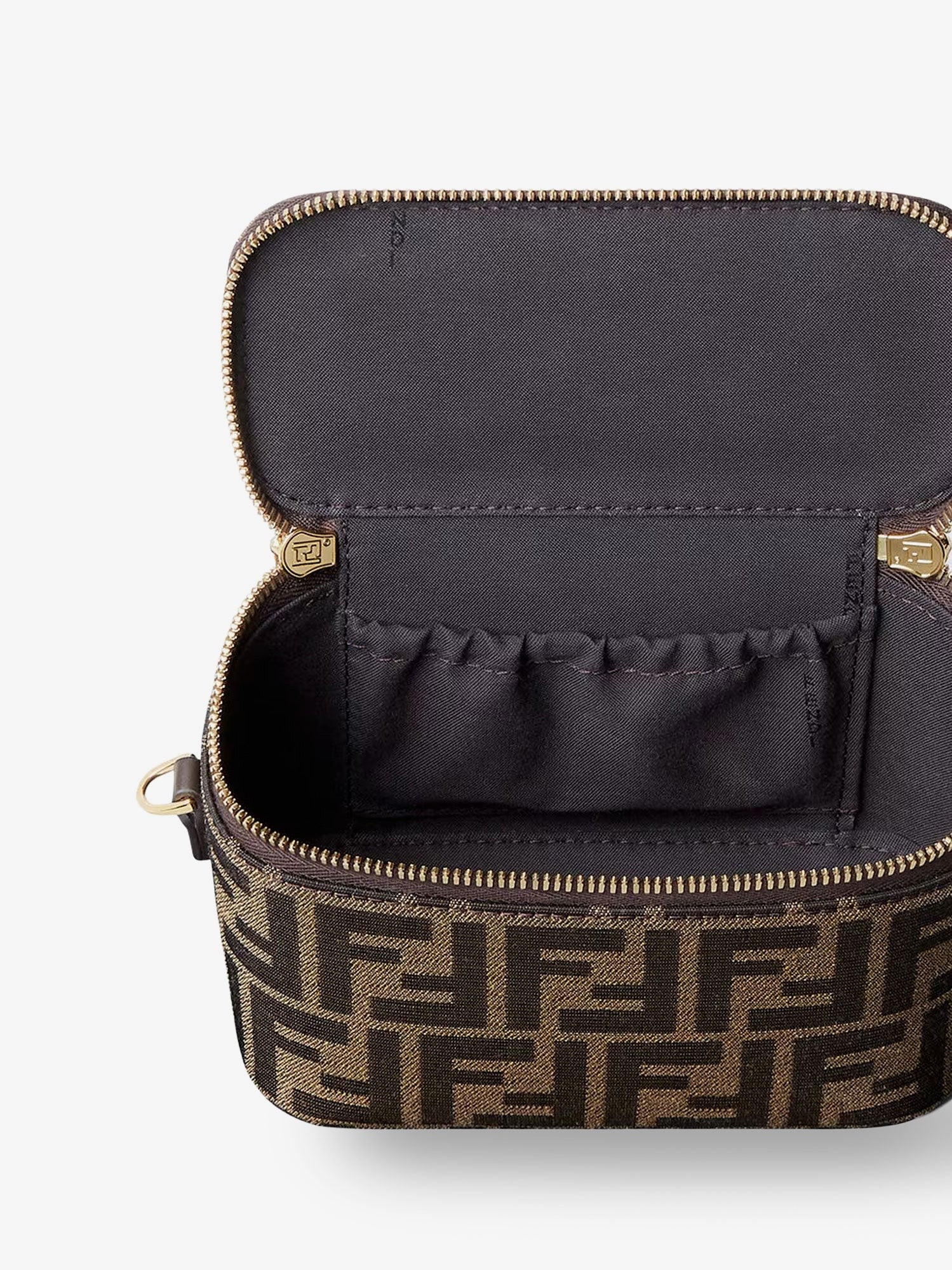Fendi Vanity FF jacquard fabric shoulder bag