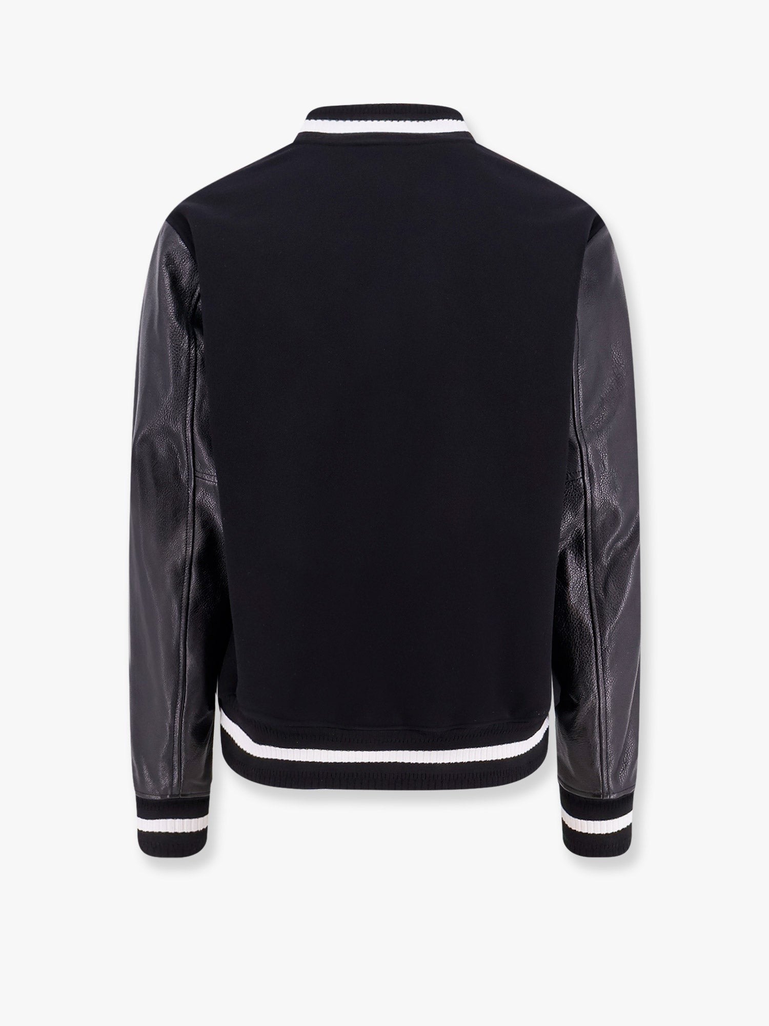 Givenchy Bomberka Varsity z mieszanki wełny ze skórzanymi rękawami
