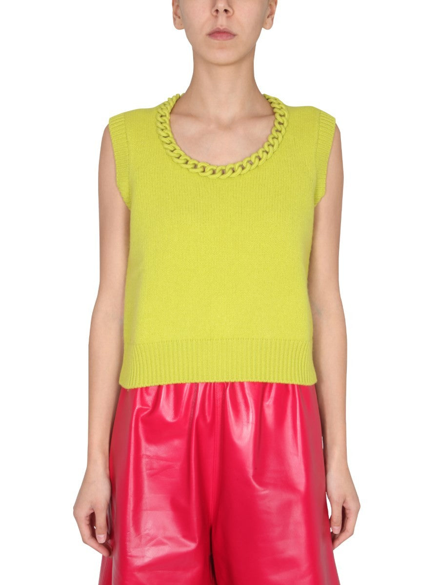 Bottega Veneta VEST WITH CROCHET CHAIN