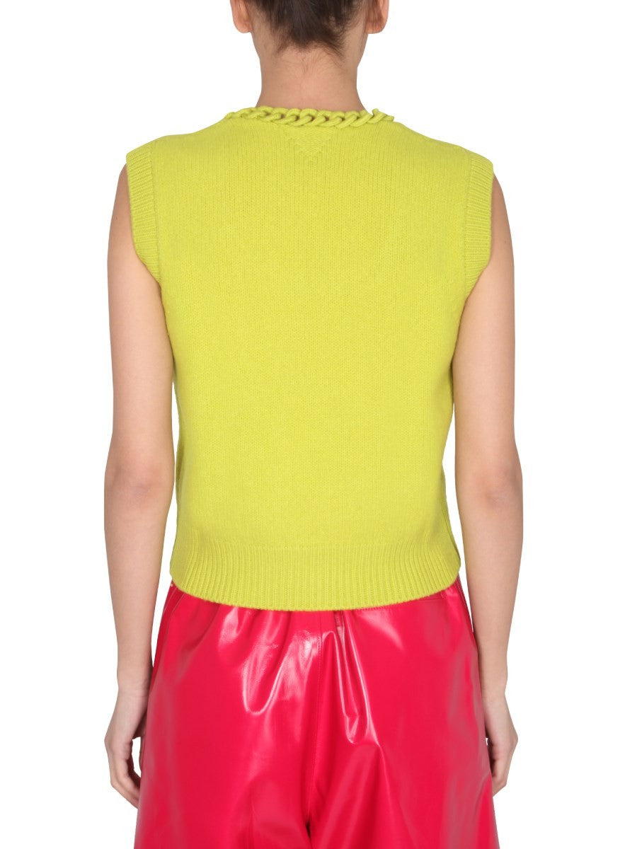 Bottega Veneta VEST WITH CROCHET CHAIN