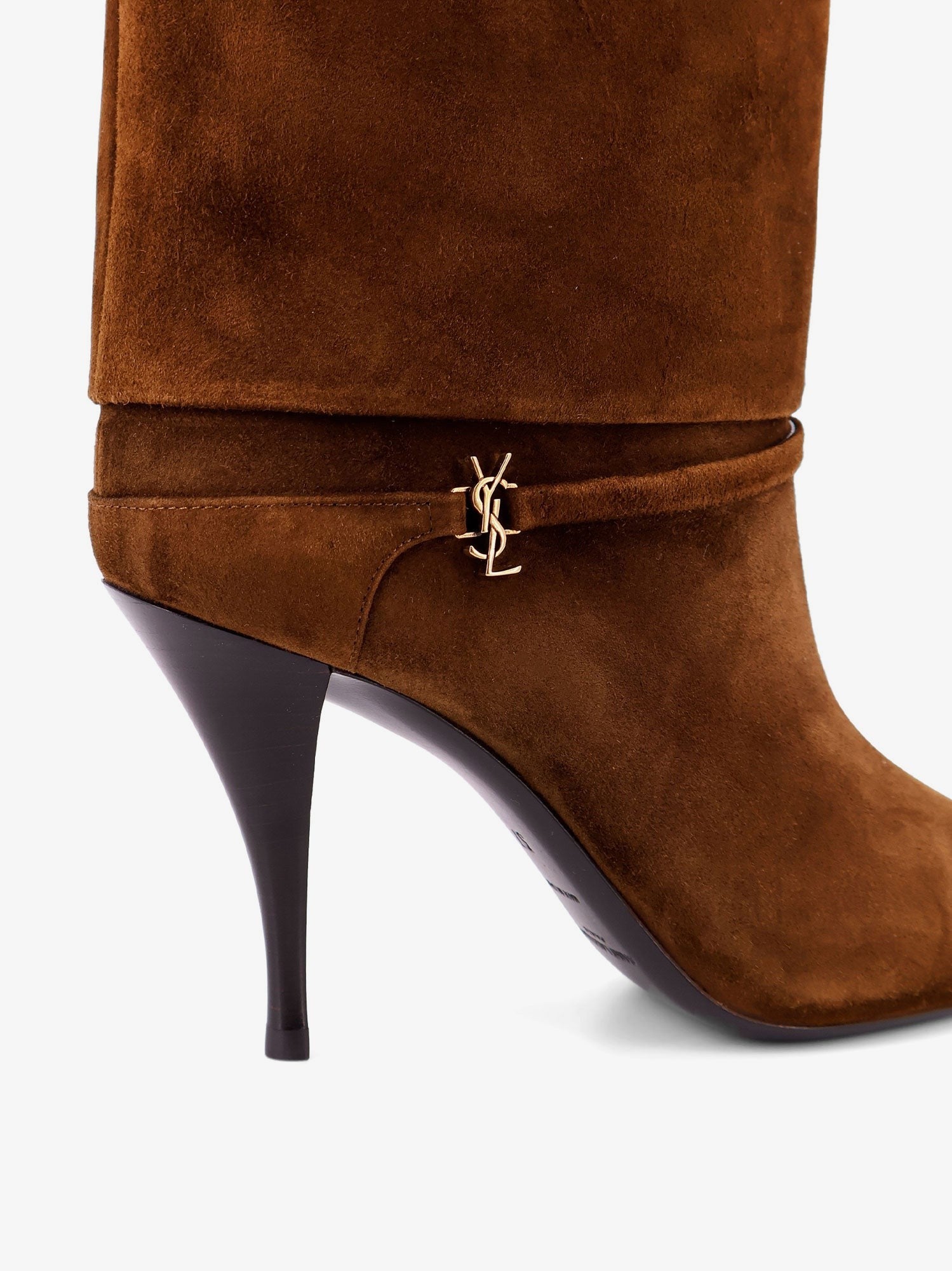 Saint Laurent Vicky 90 suede boots