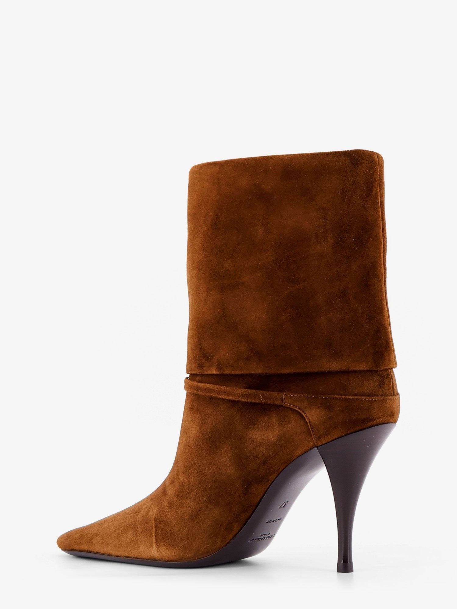 Saint Laurent Vicky 90 suede boots