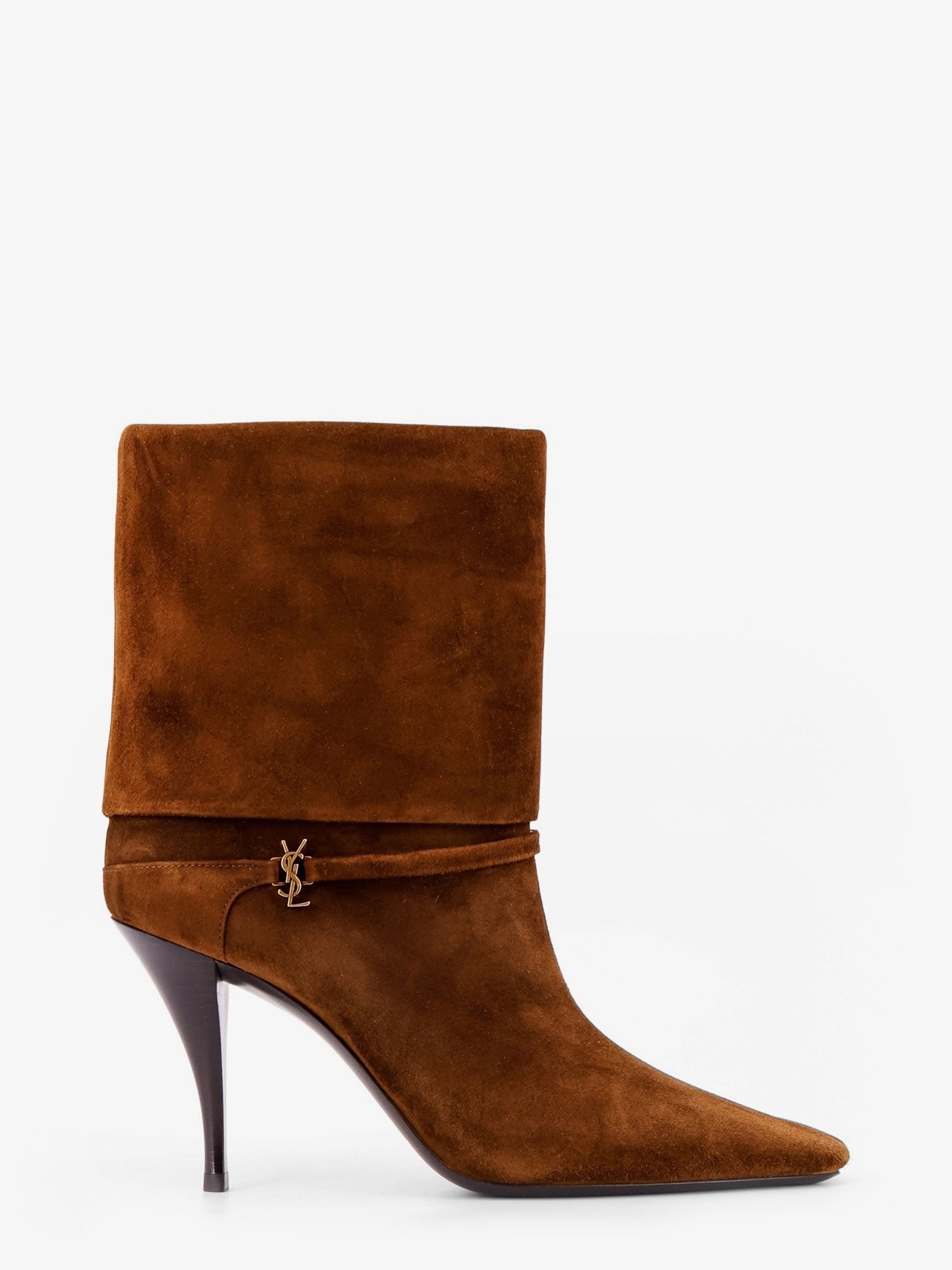 Saint Laurent Vicky 90 suede boots