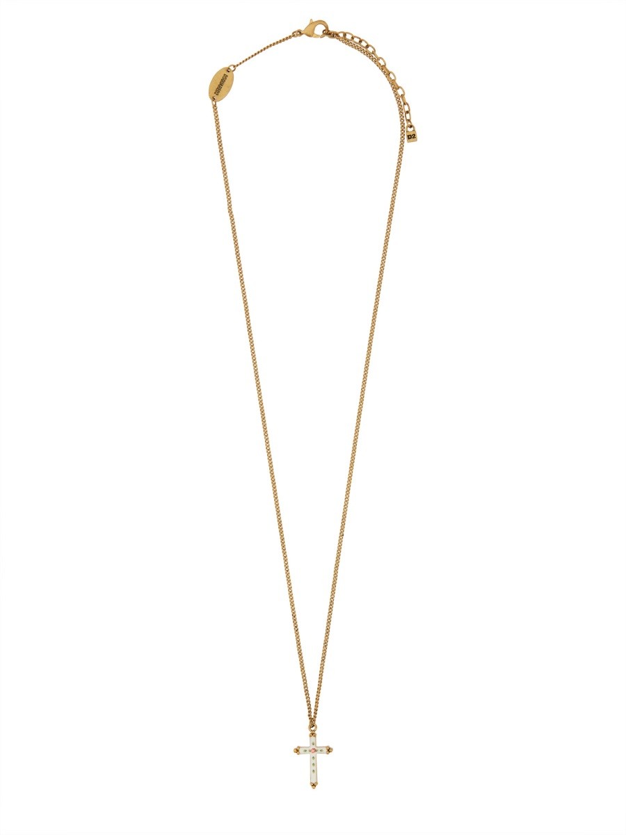 Dsquared2 VINTAGE CROSS NECKLACE