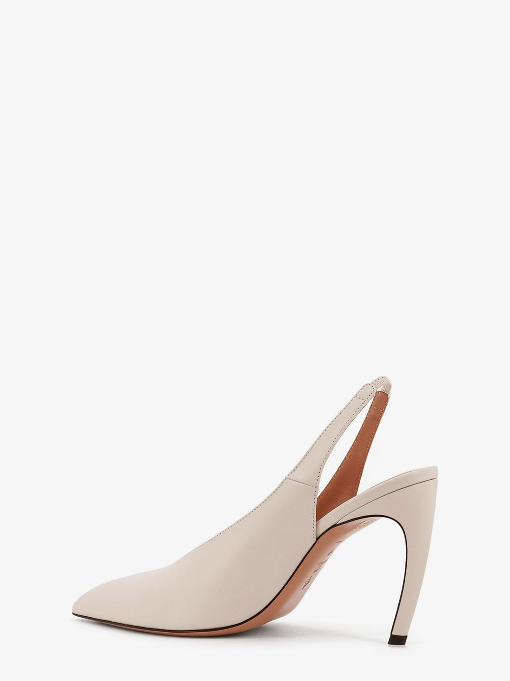 The Attico Viper leather slingback pumps