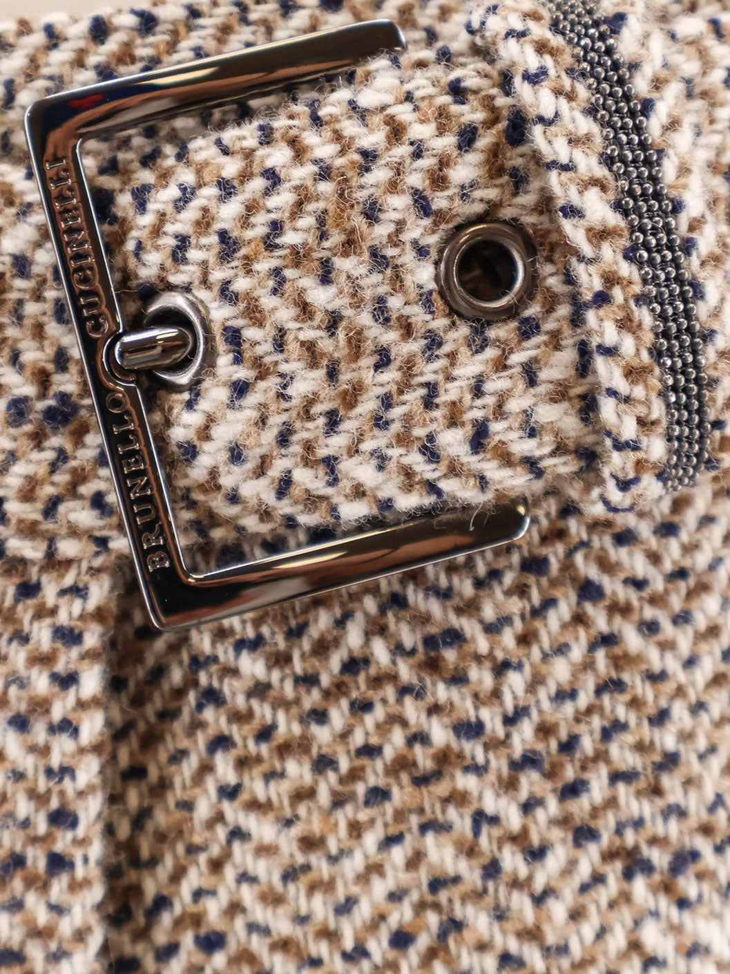 Brunello Cucinelli バージンウール＆シルク ミディスカート