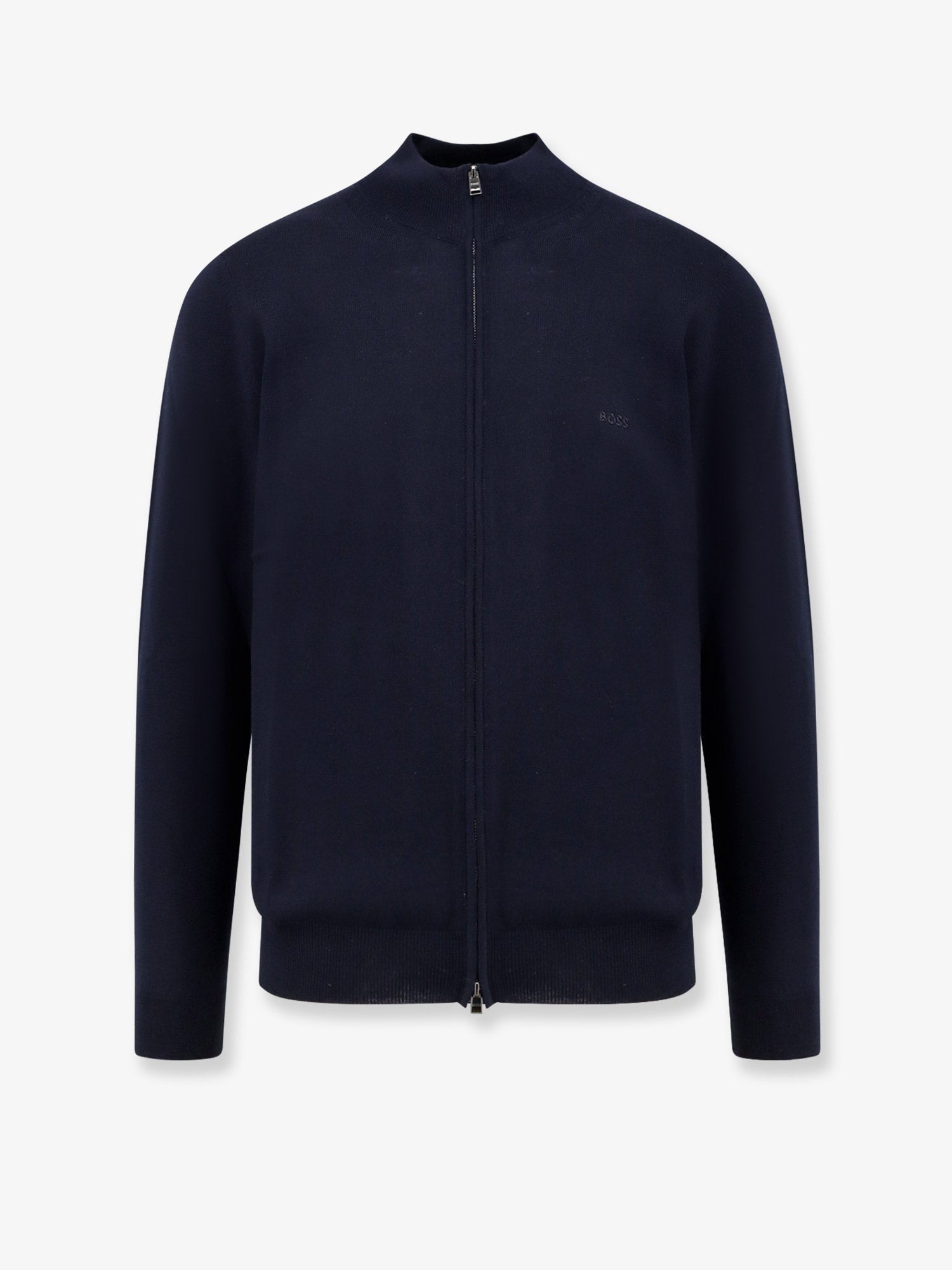 Boss Strickjacke aus Schurwolle