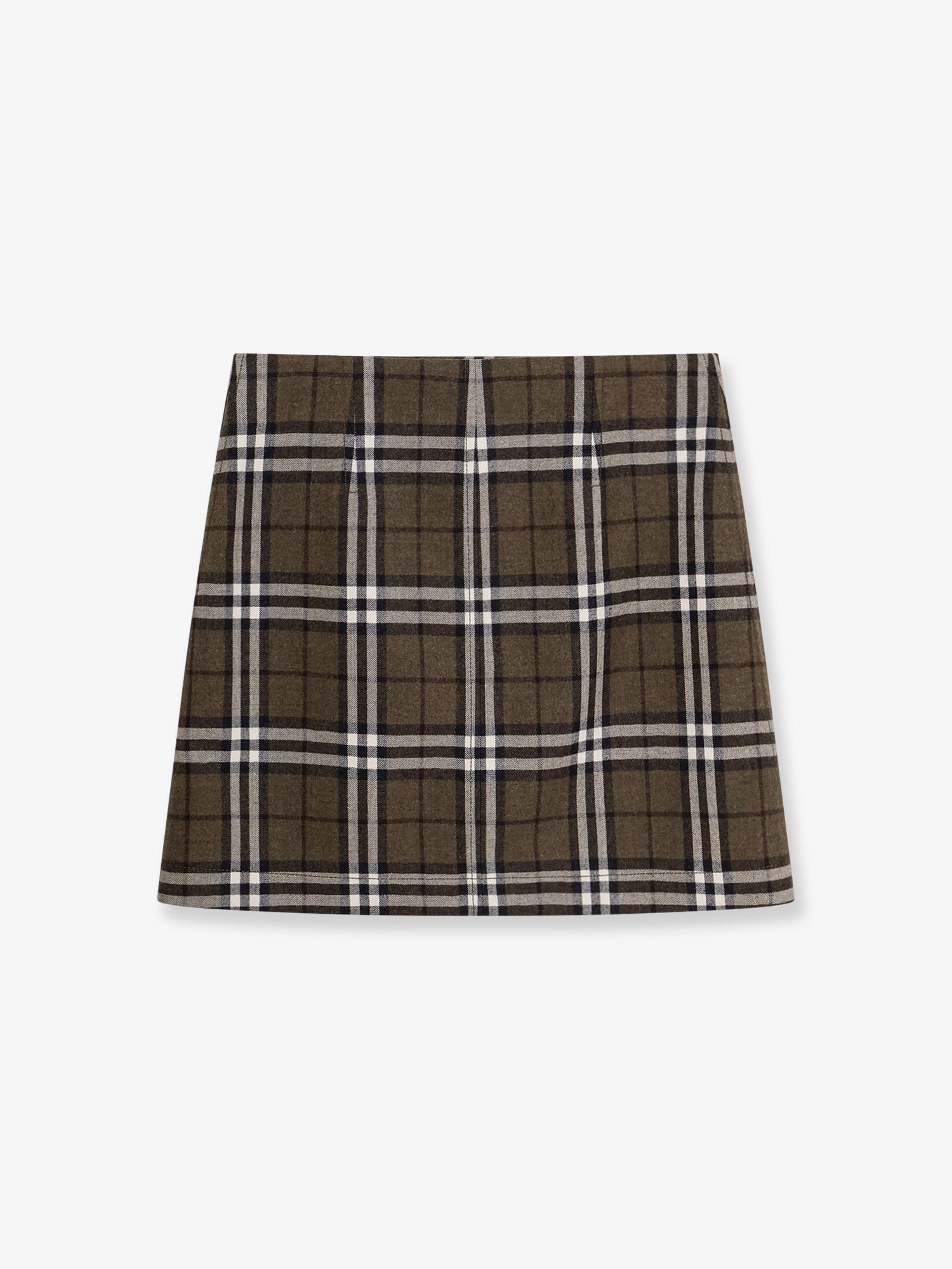 Burberry Szűzgyapjú szoknya Burberry Check mintával