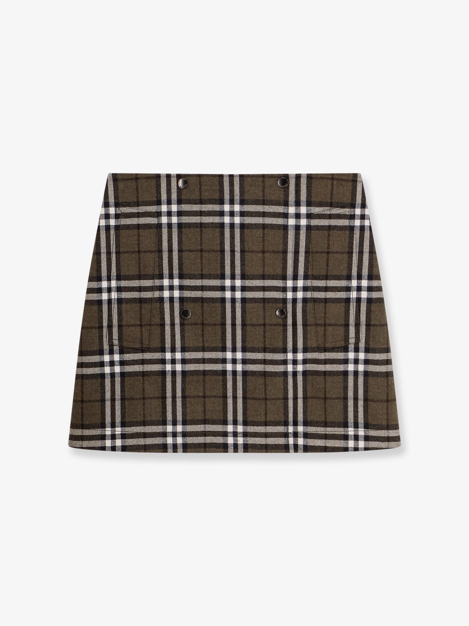 Burberry Szűzgyapjú szoknya Burberry Check mintával