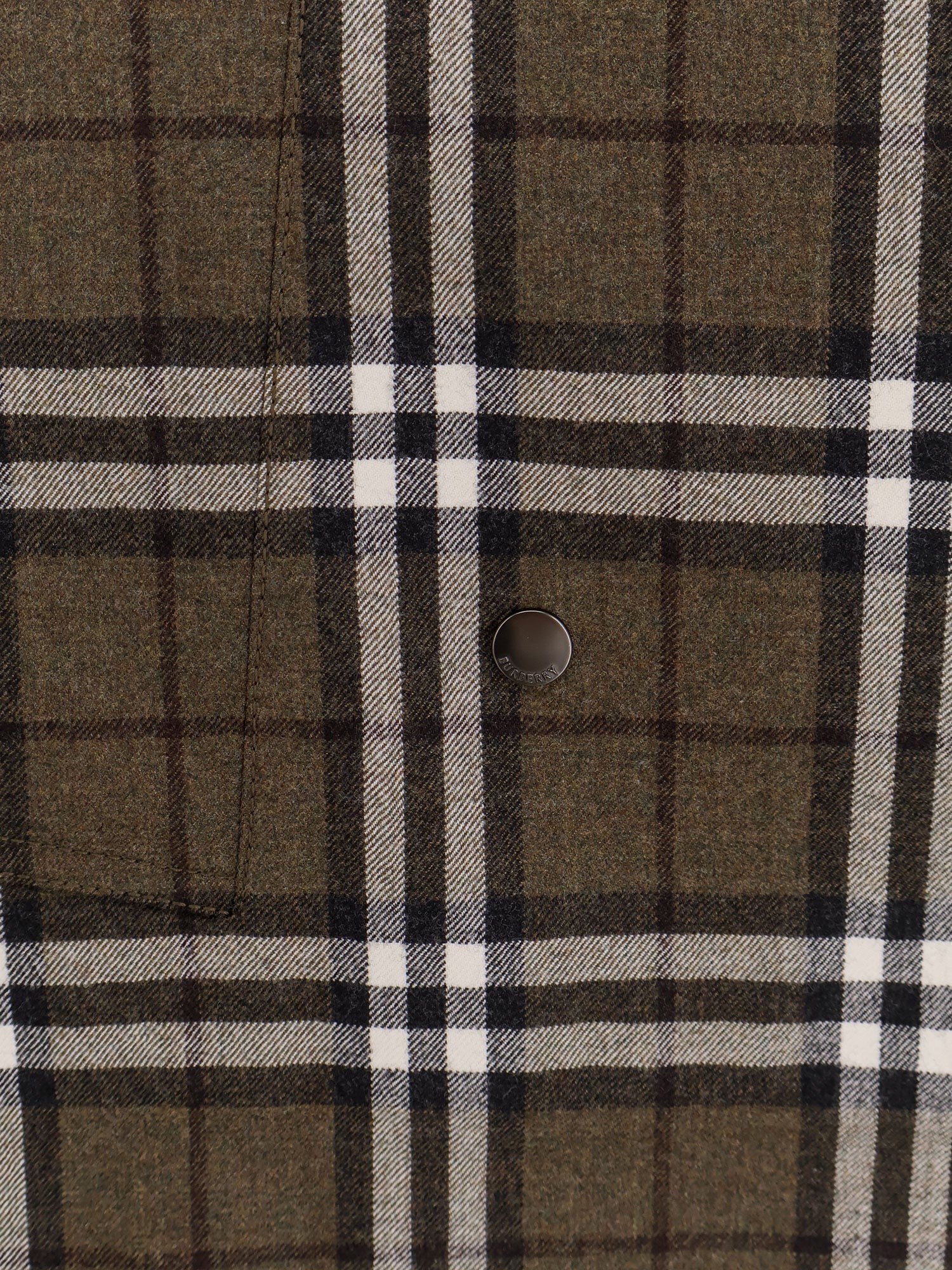 Burberry Szűzgyapjú szoknya Burberry Check mintával