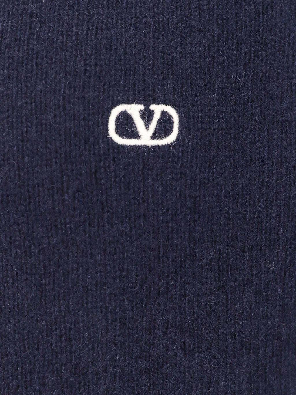 Valentino Jersey de lana virgen con bordado Vlogo