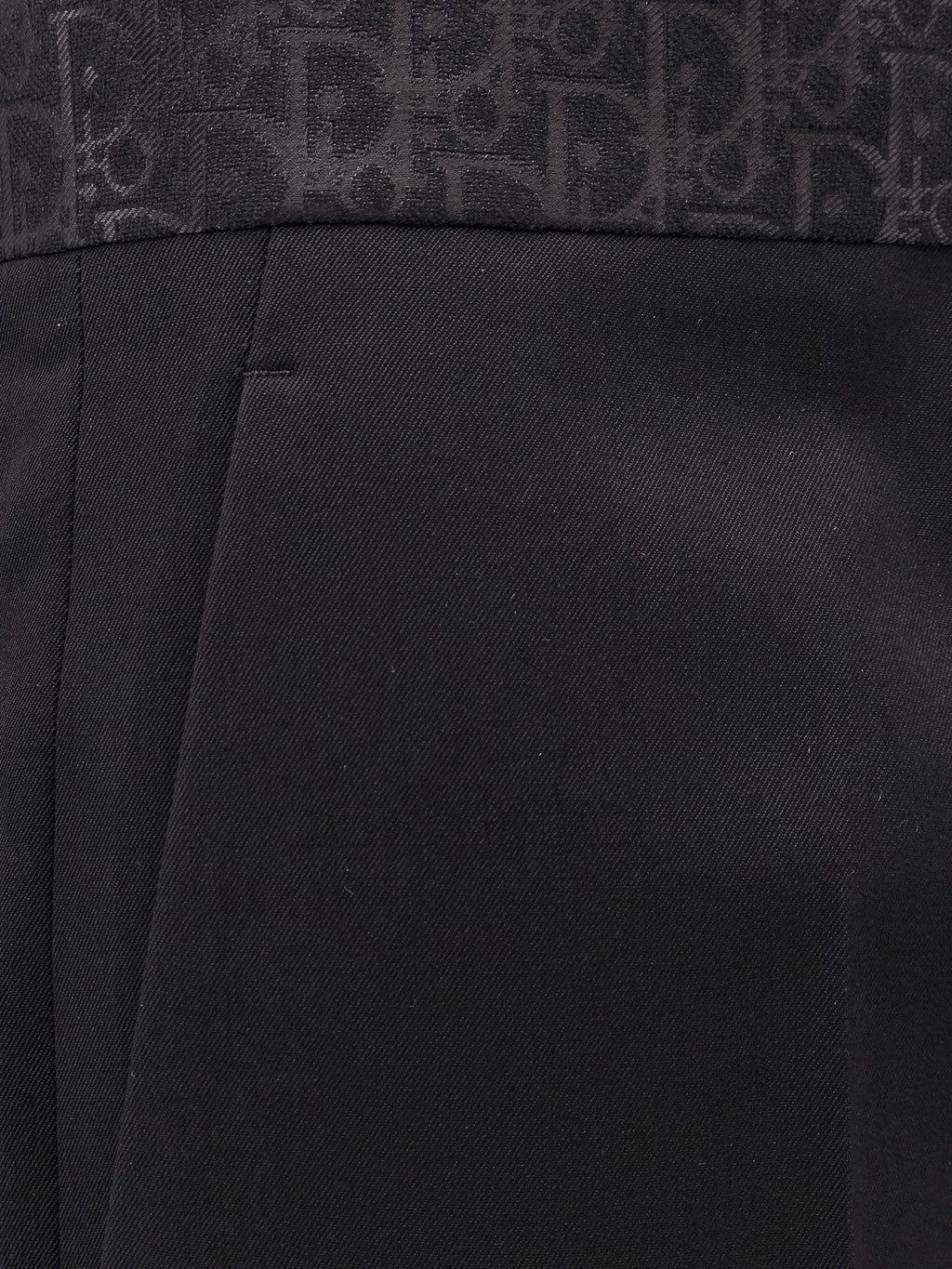 Dior バージンウールタキシードトラウザー Dior Obliqueディテール付き