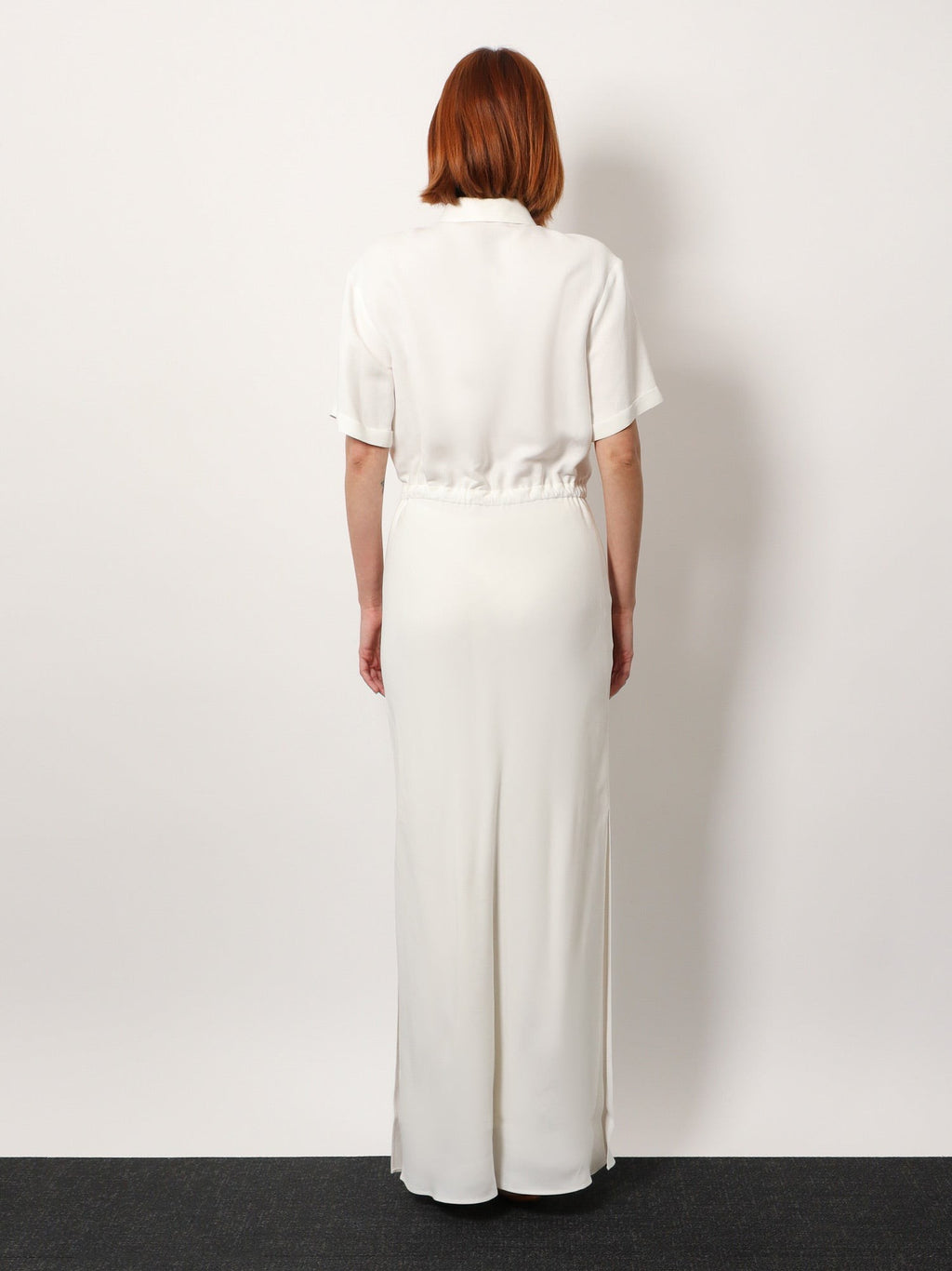 Brunello Cucinelli Μακρύ φόρεμα από βισκόζη και λινό