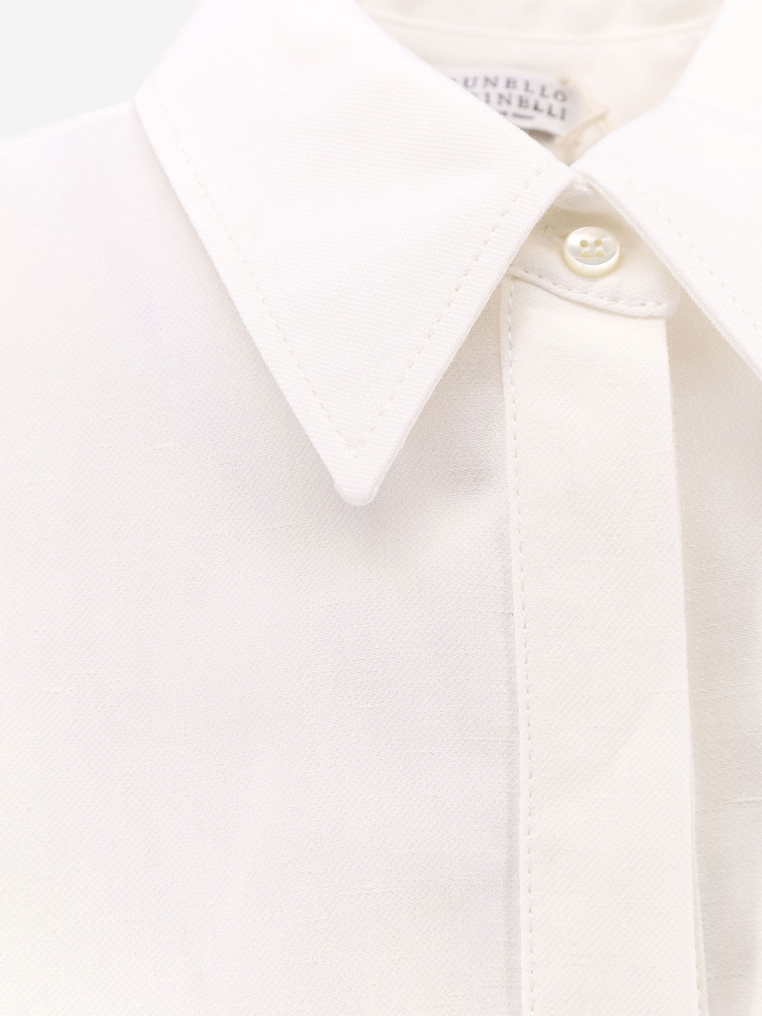 Brunello Cucinelli Μακρύ φόρεμα από βισκόζη και λινό