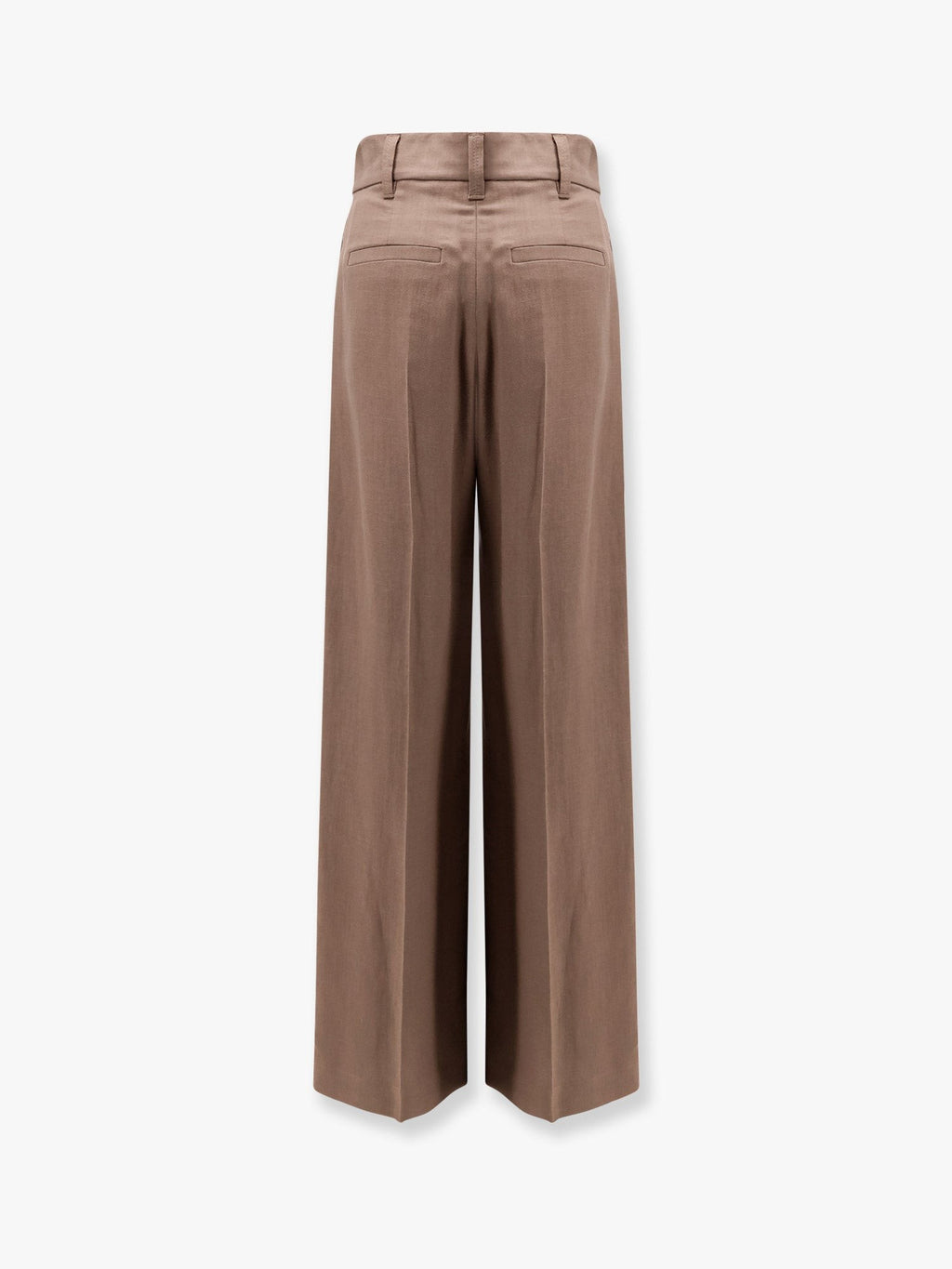 Brunello Cucinelli Παντελόνι από βισκόζη και λινό με μπροστινές πένσες