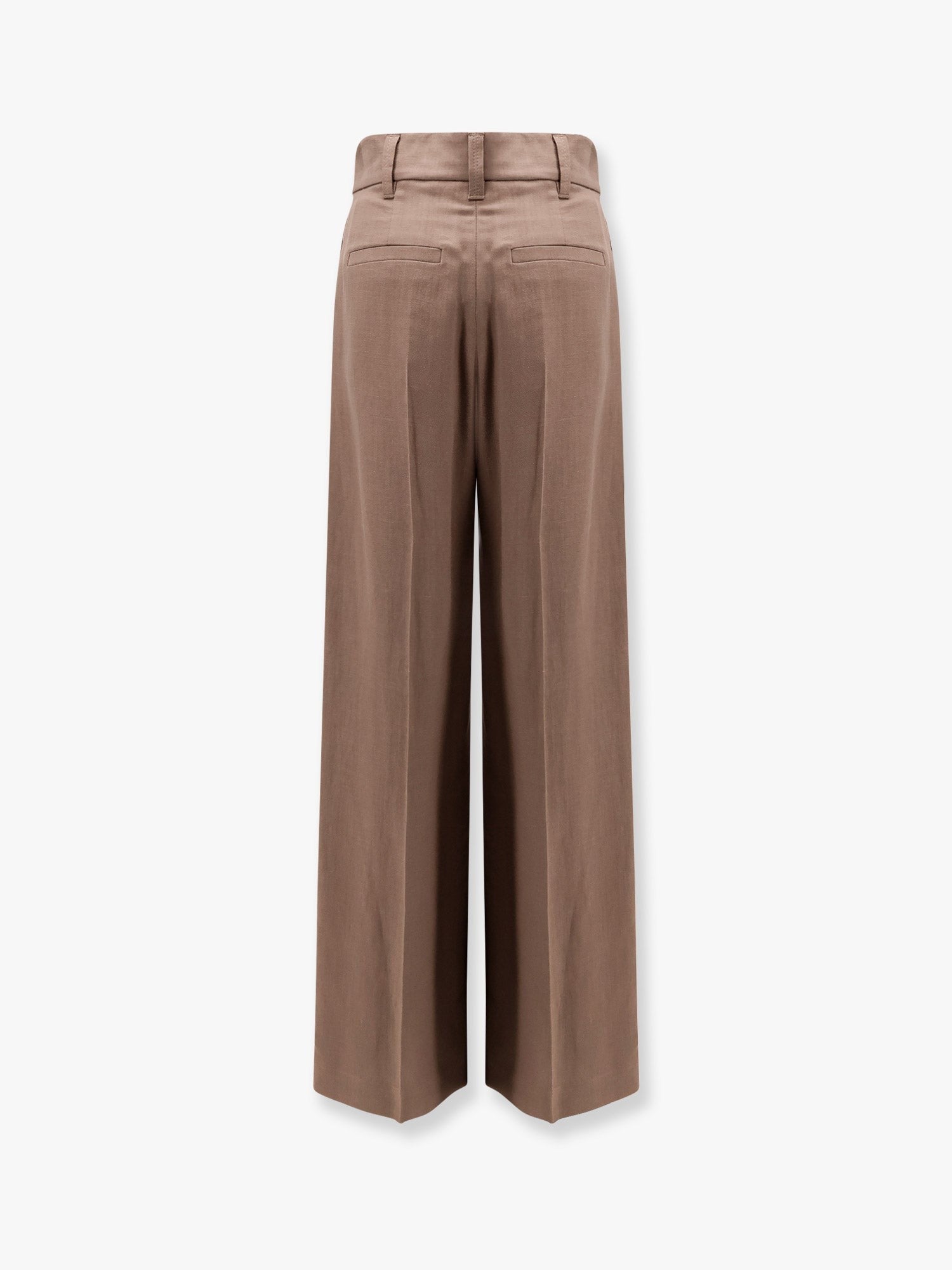 Brunello Cucinelli Παντελόνι από βισκόζη και λινό με μπροστινές πένσες