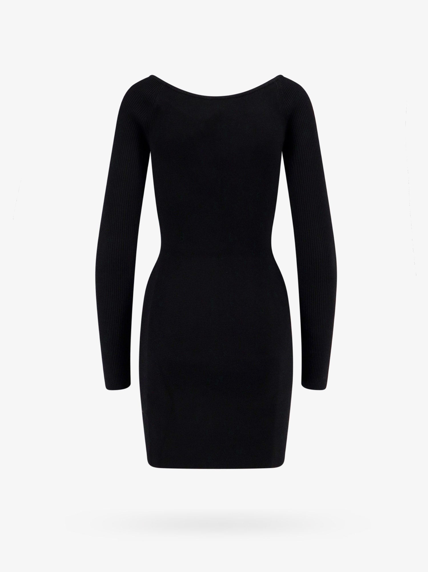 Diesel メタルオーバルDロゴ入りビスコース混ドレス