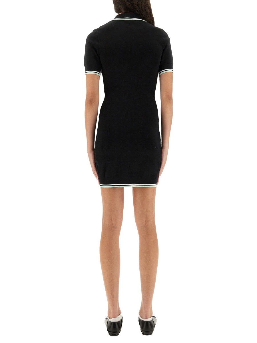 Casablanca VISCOSE POLO SHIRT DRESS